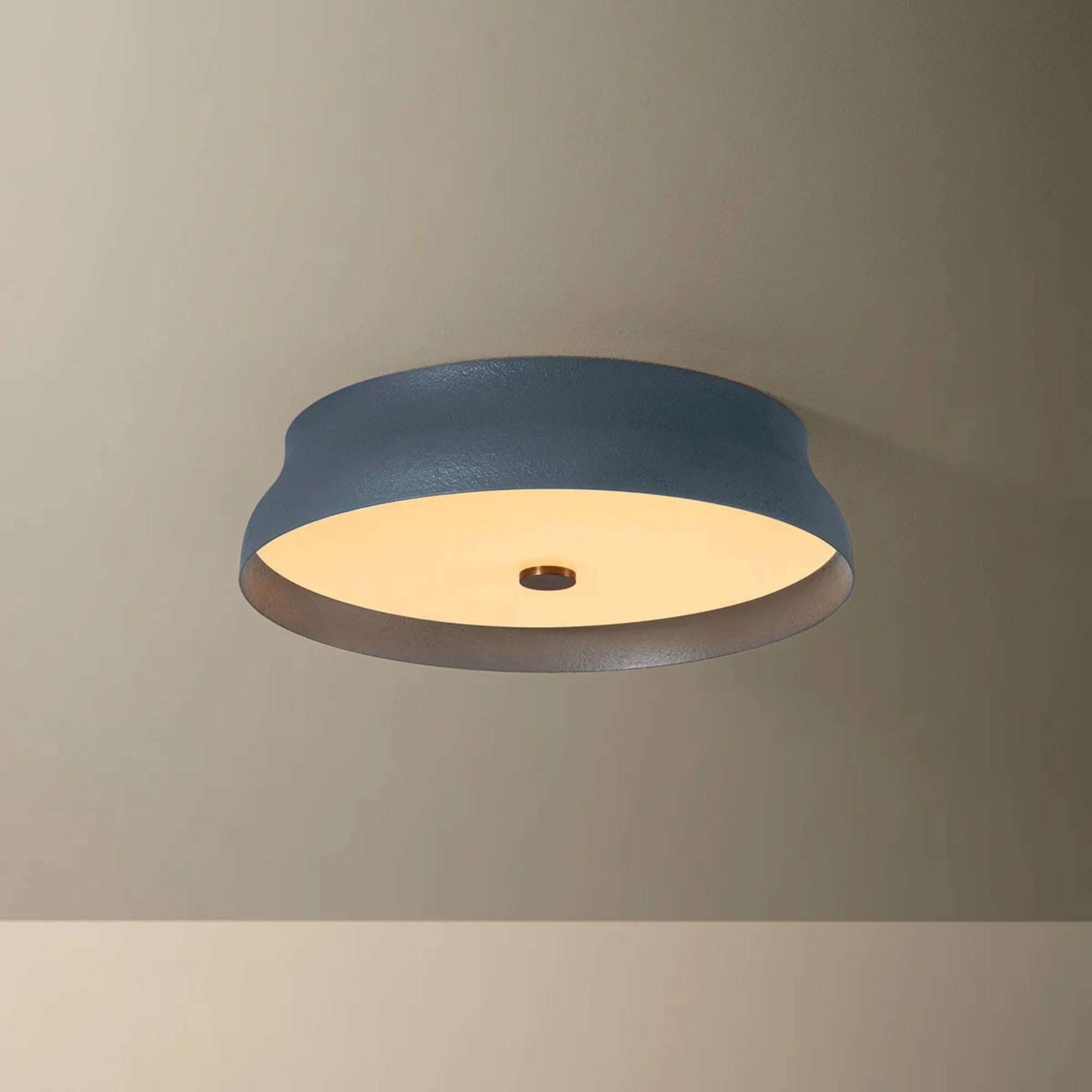 Troy Shore Flush Mount Light, Patina Brass