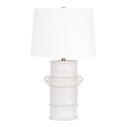 Troy Lighting - Siena 28" Table Lamp, Patina Brass/Ceramic Whitewash Terracotta Finish | Bees Lighting