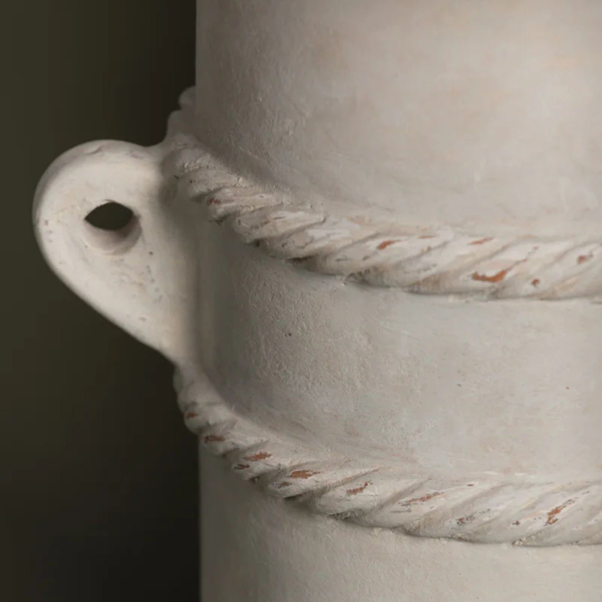 Troy Lighting - Siena 28" Table Lamp, Patina Brass/Ceramic Whitewash Terracotta Finish | Bees Lighting