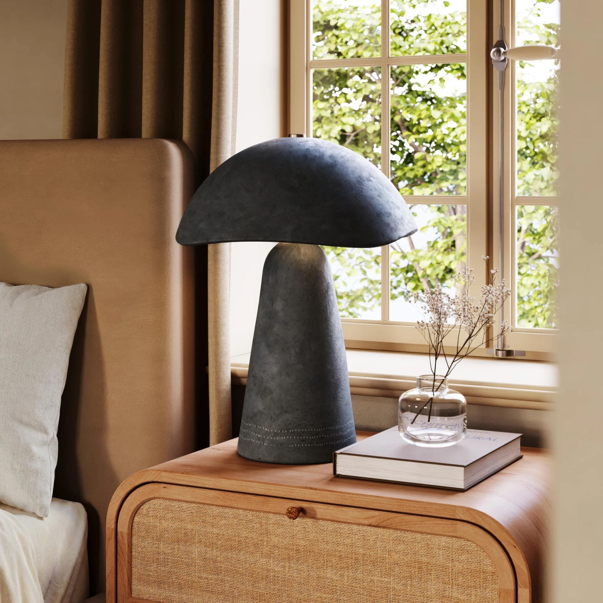 Troy Soloma 20.75 in. Table Lamp, Patina Brass, Nature Inspired
