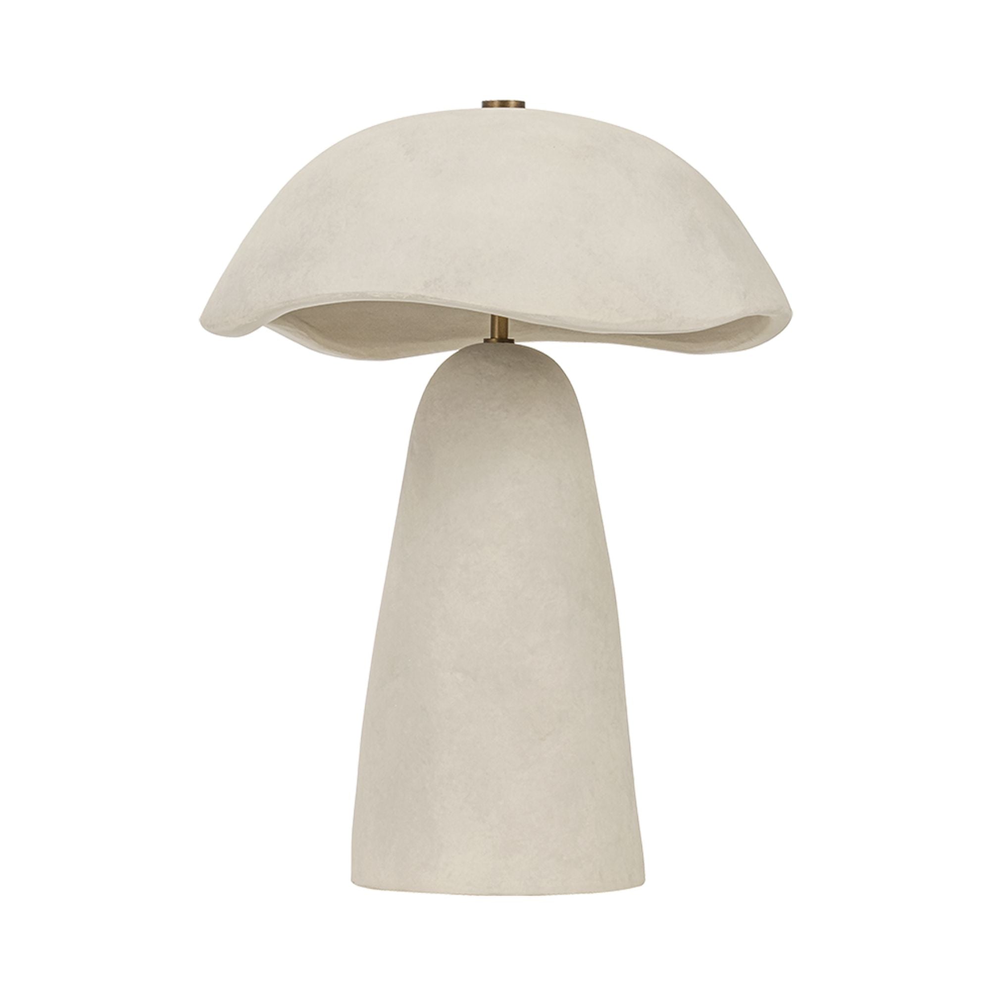 Soloma 21" 2-Light Table Lamp, Patina Brass/Ceramic Artisan White Finish