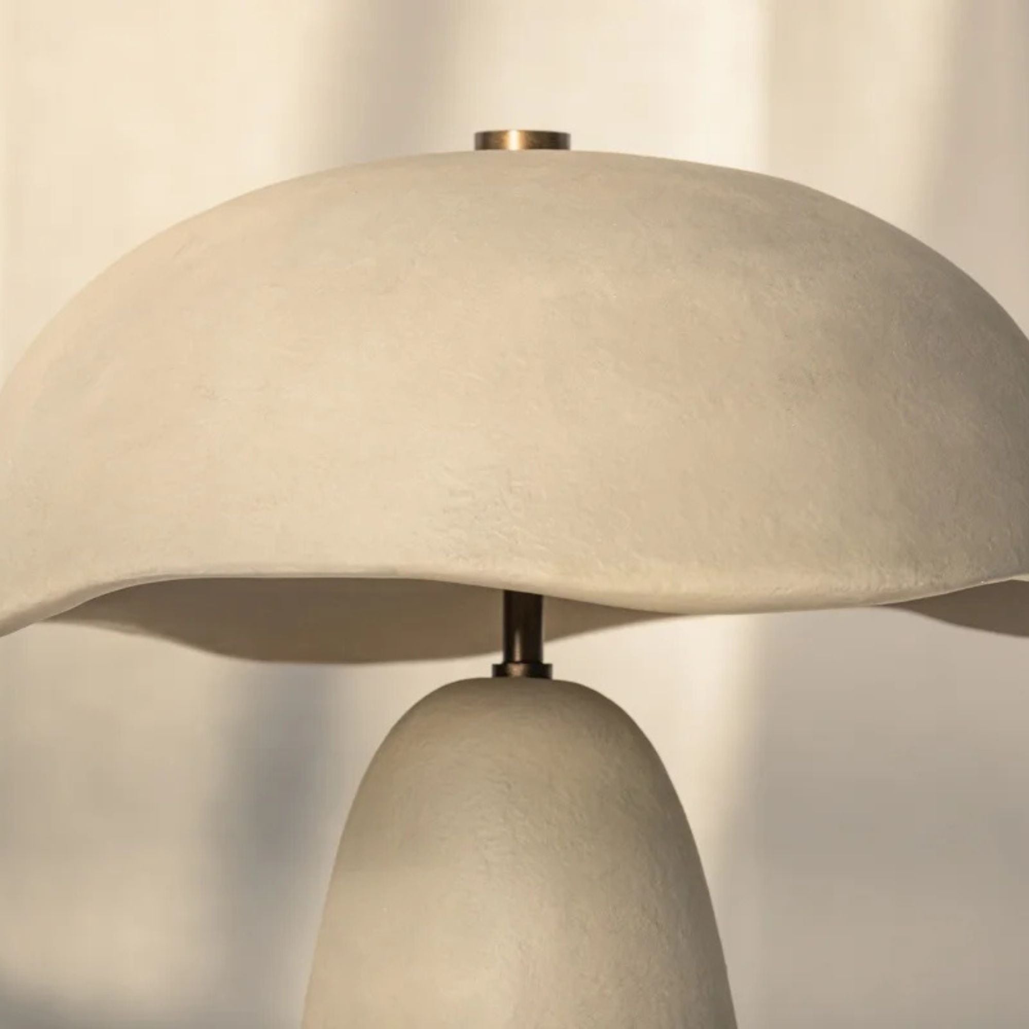 Soloma 21" 2-Light Table Lamp, Patina Brass/Ceramic Artisan White Finish
