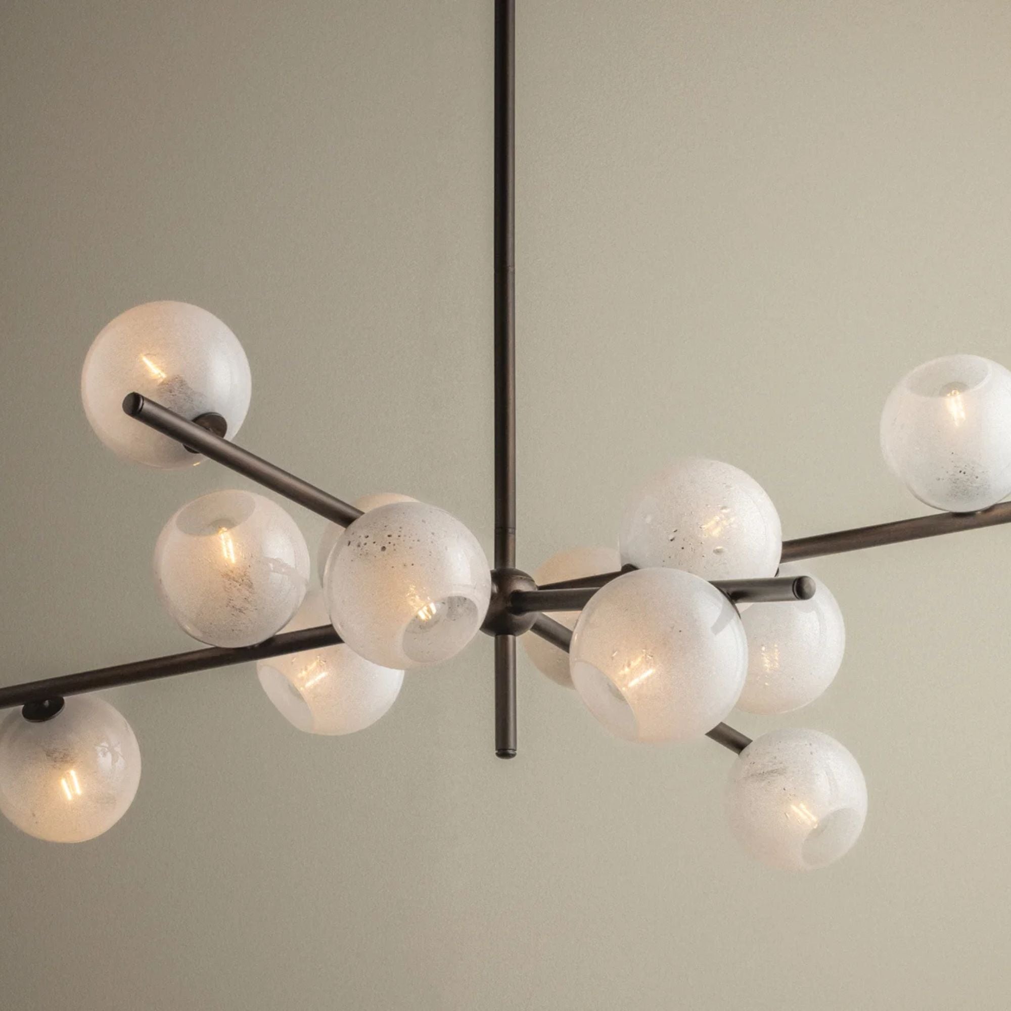 Troy Sonny Chandelier, Bronze Leaf