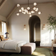 Troy Sonny 59.75 in. 20-Light Chandelier, Bronze Leaf