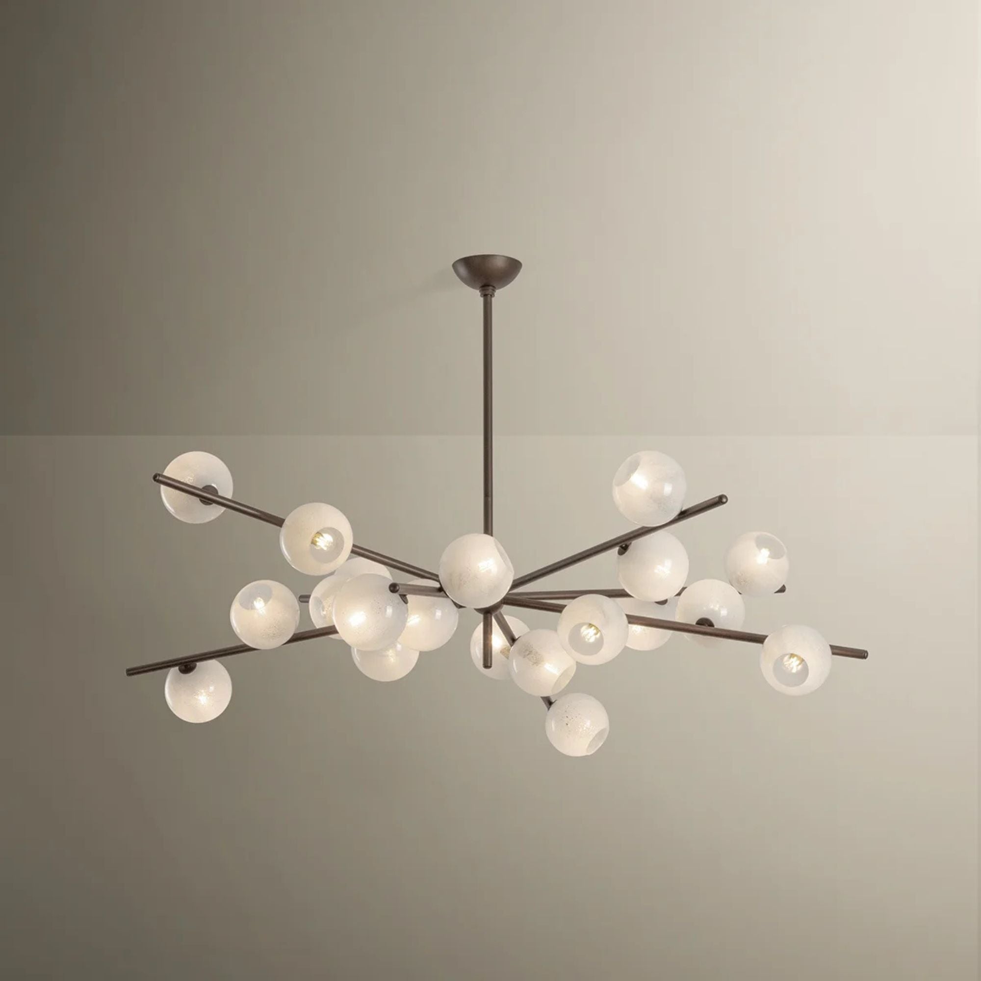 Troy Sonny Chandelier, Bronze Leaf