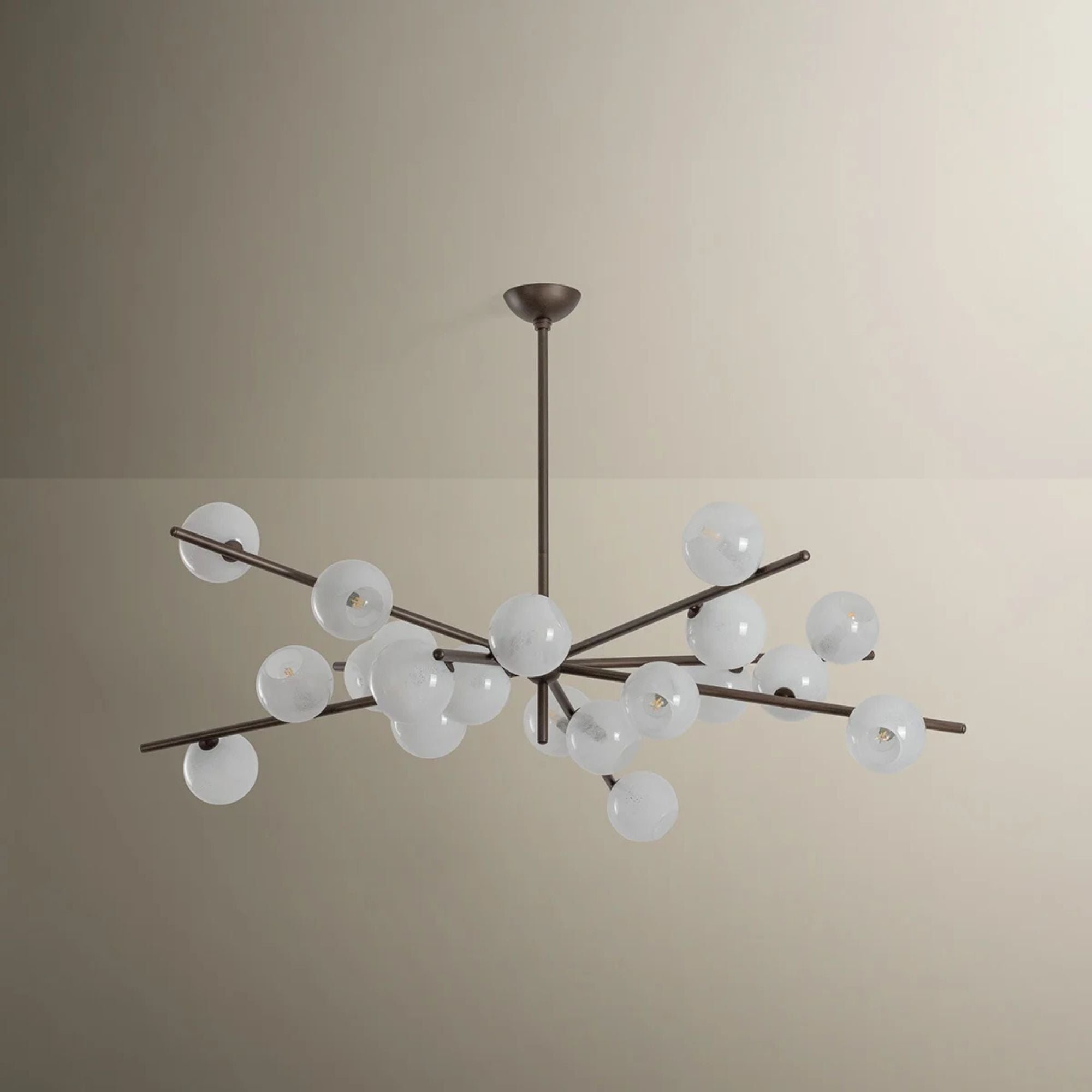 Troy Sonny 59.75 in. 20-Light Chandelier, Bronze Leaf