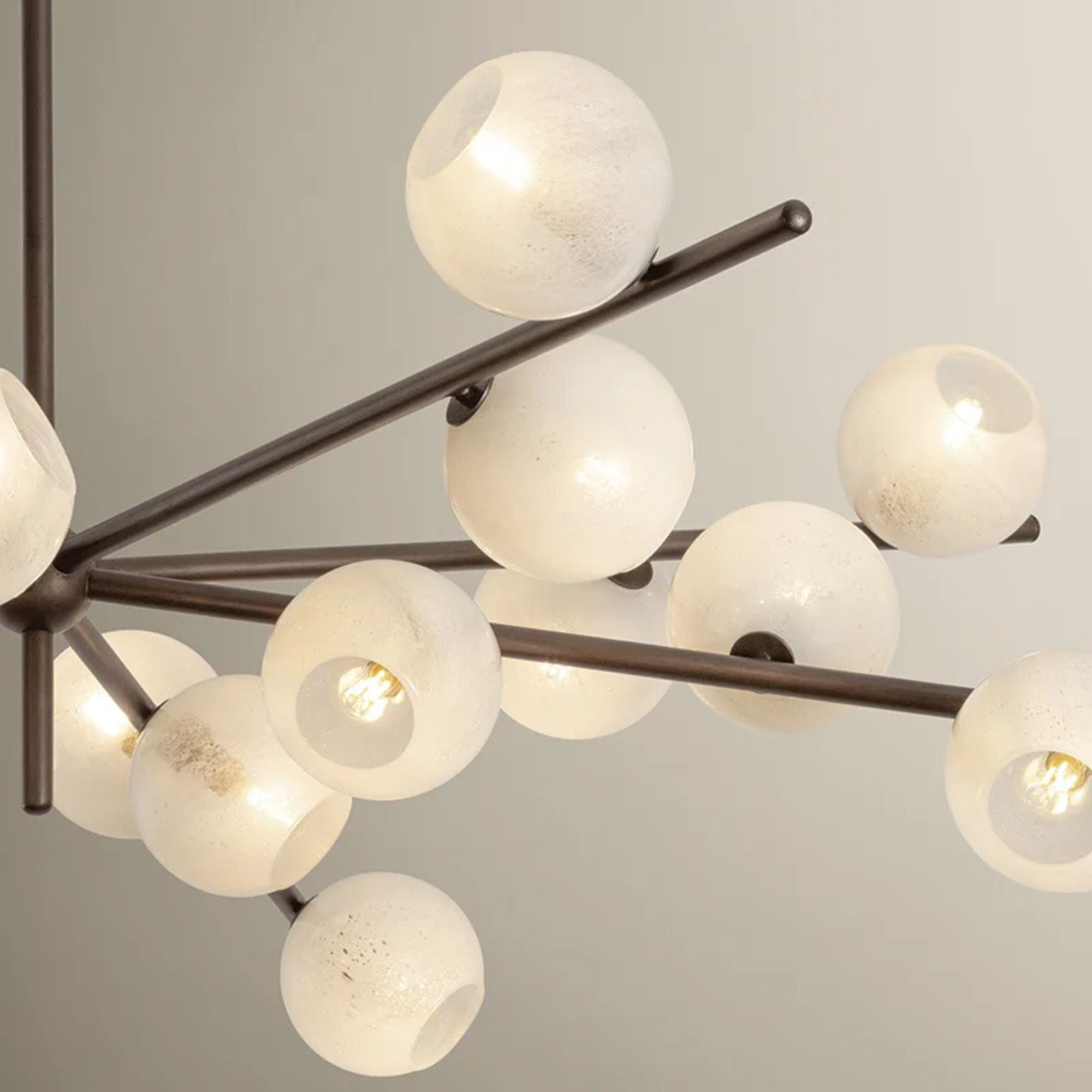 Troy Sonny 59.75 in. 20-Light Chandelier, Bronze Leaf