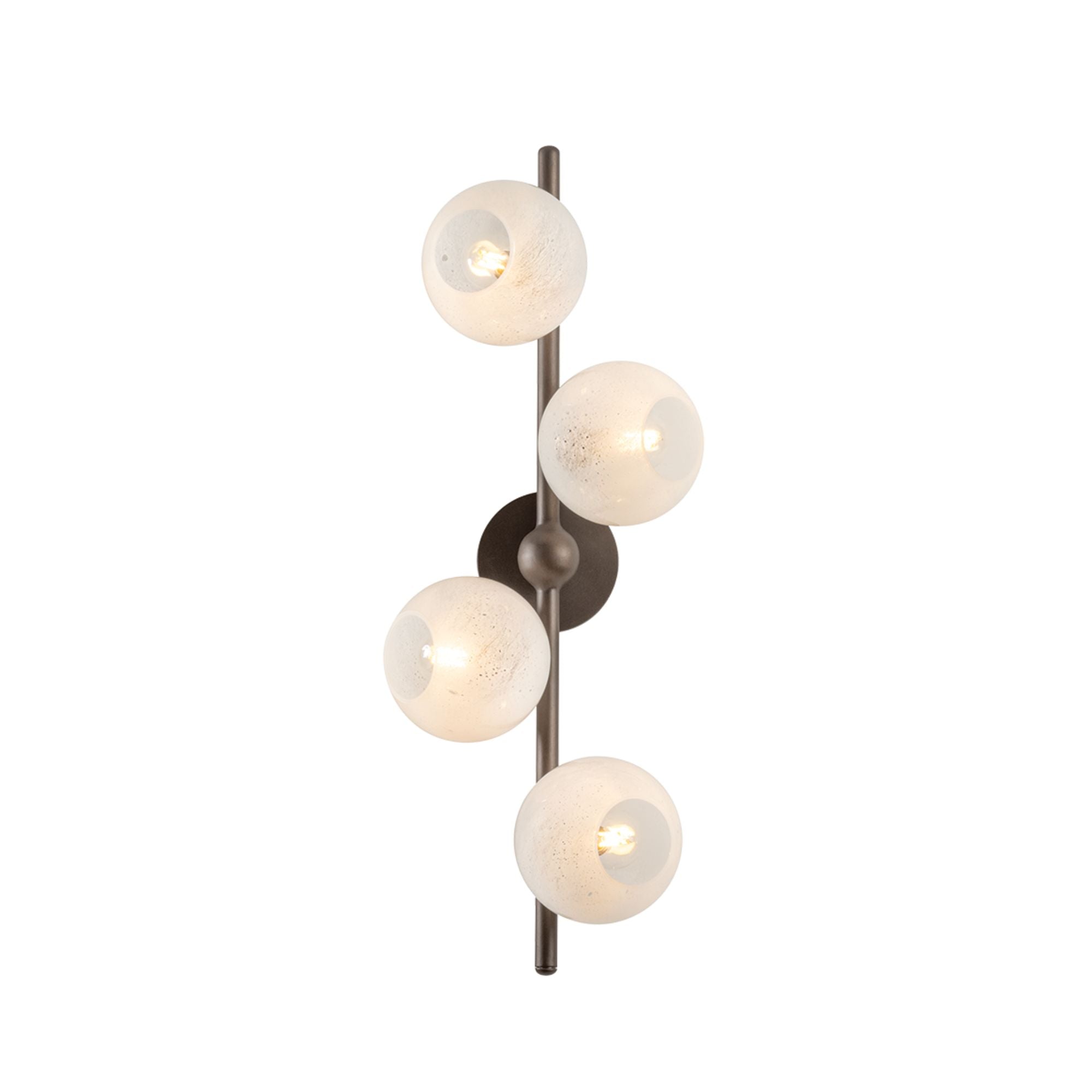 Troy Sonny 28 in. 4-Light Wall Sconce, Bronze Leaf