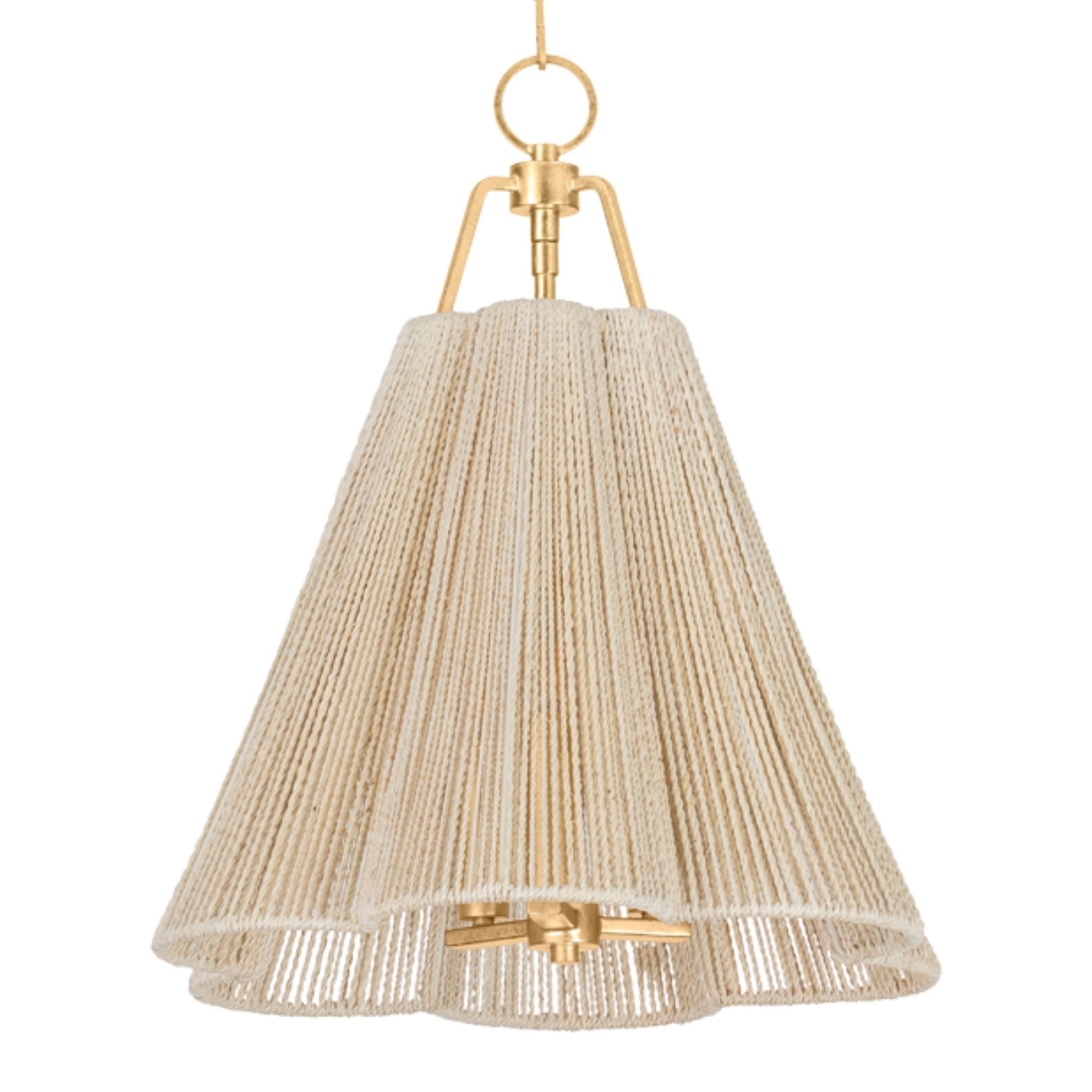 Sonoma 20" 3-Light Pendant, Vintage Gold Leaf Finish