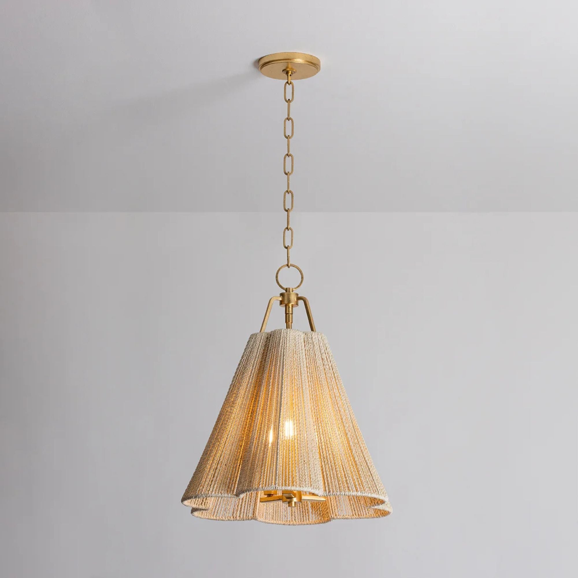 Sonoma 20" 3-Light Pendant, Vintage Gold Leaf Finish