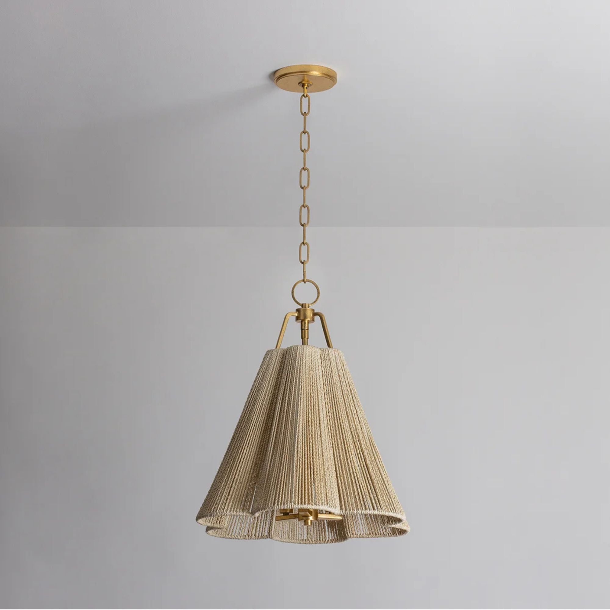 Sonoma 20" 3-Light Pendant, Vintage Gold Leaf Finish