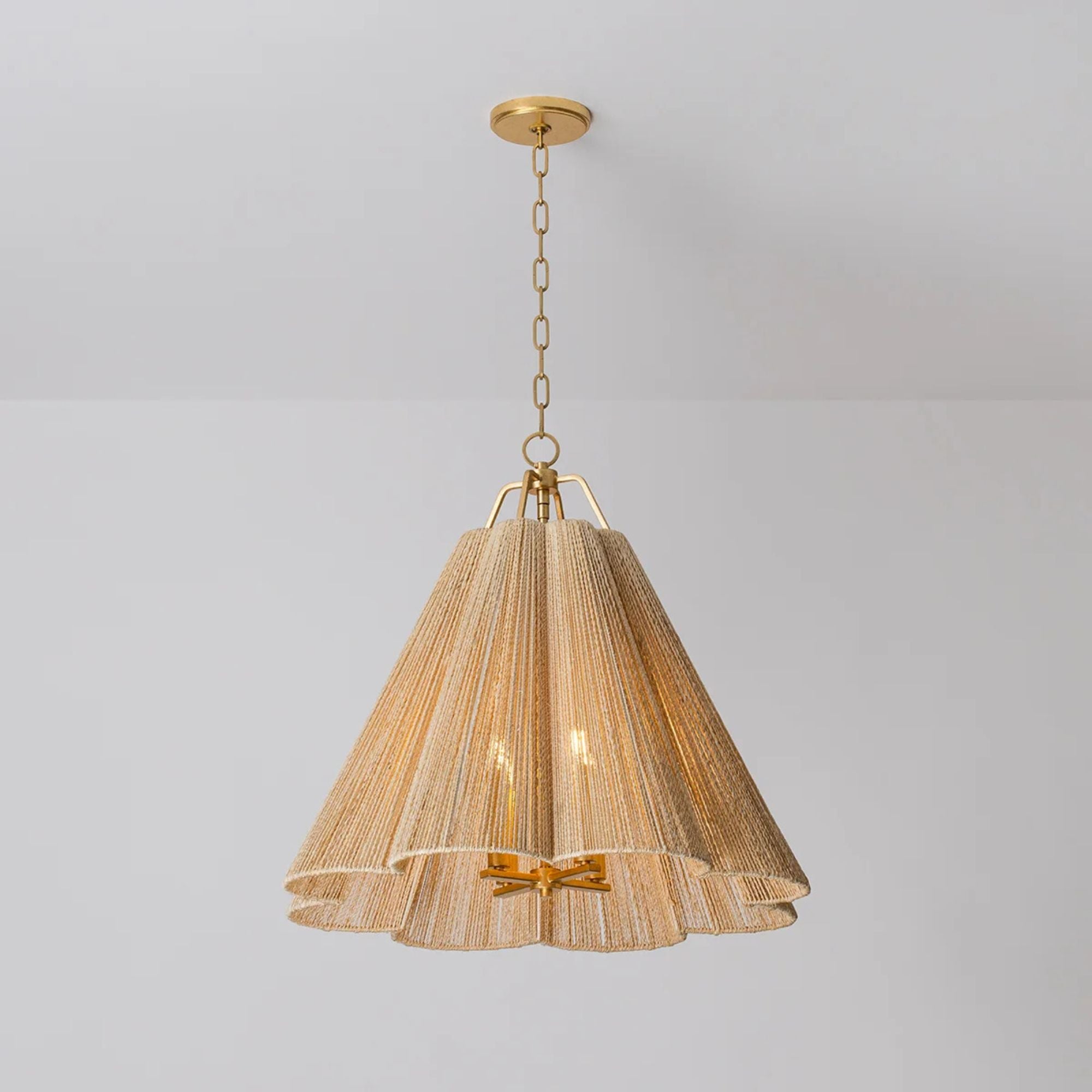 Sonoma 28" 4-Light Pendant, Vintage Gold Leaf Finish