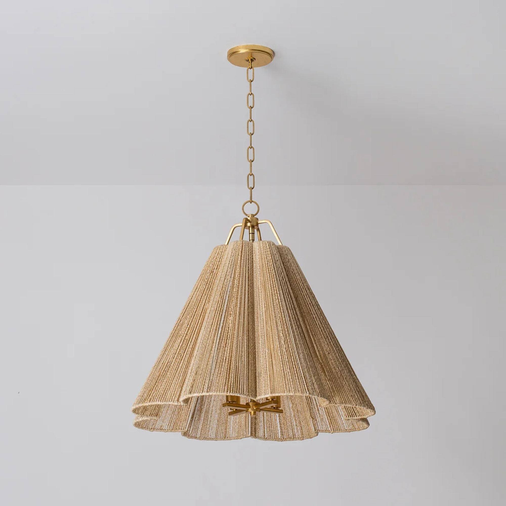 Sonoma 28" 4-Light Pendant, Vintage Gold Leaf Finish
