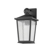 Soren 14" LED Outdoor Wall Sconce, Textured Black Finish