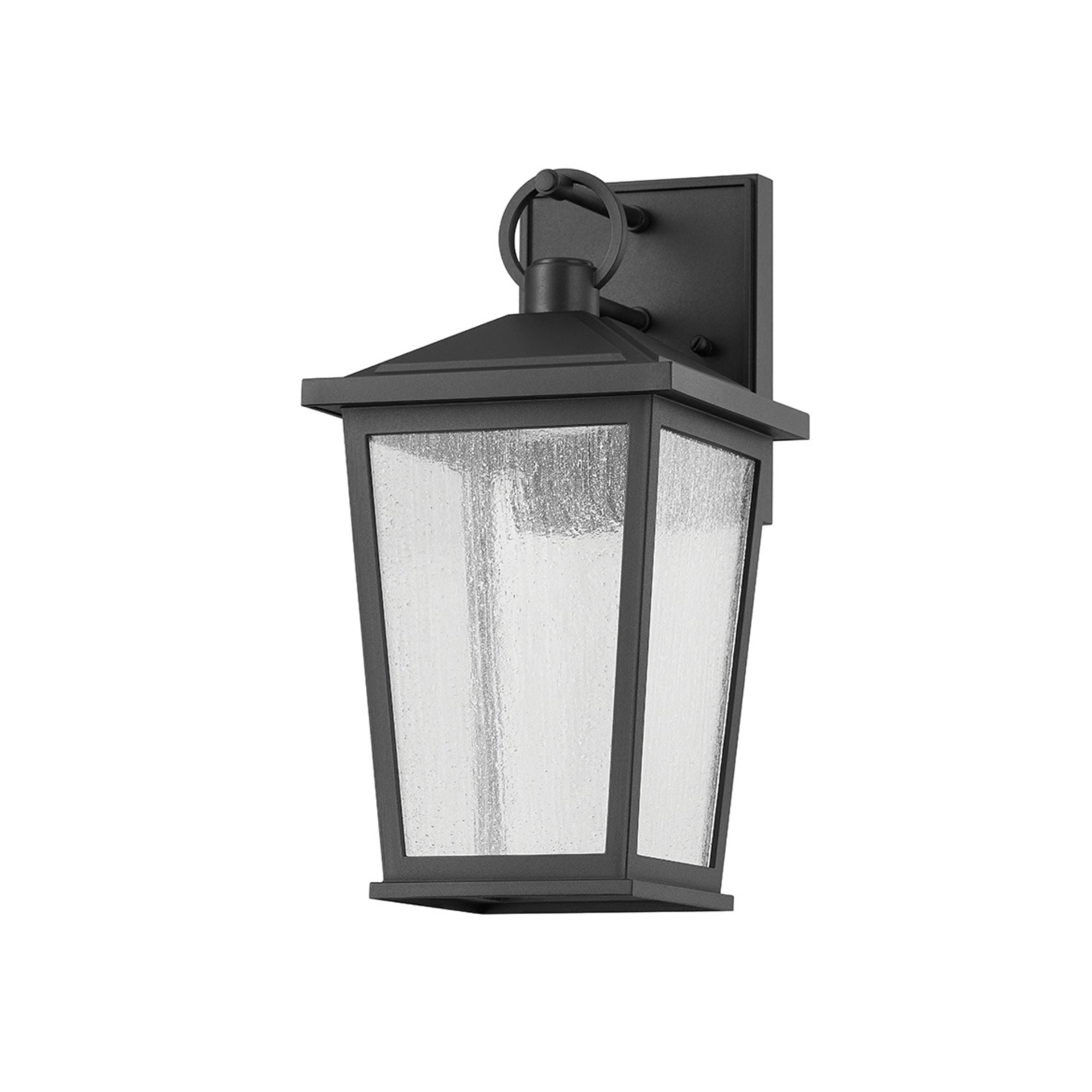 Soren 14" LED Outdoor Wall Sconce, Textured Black Finish