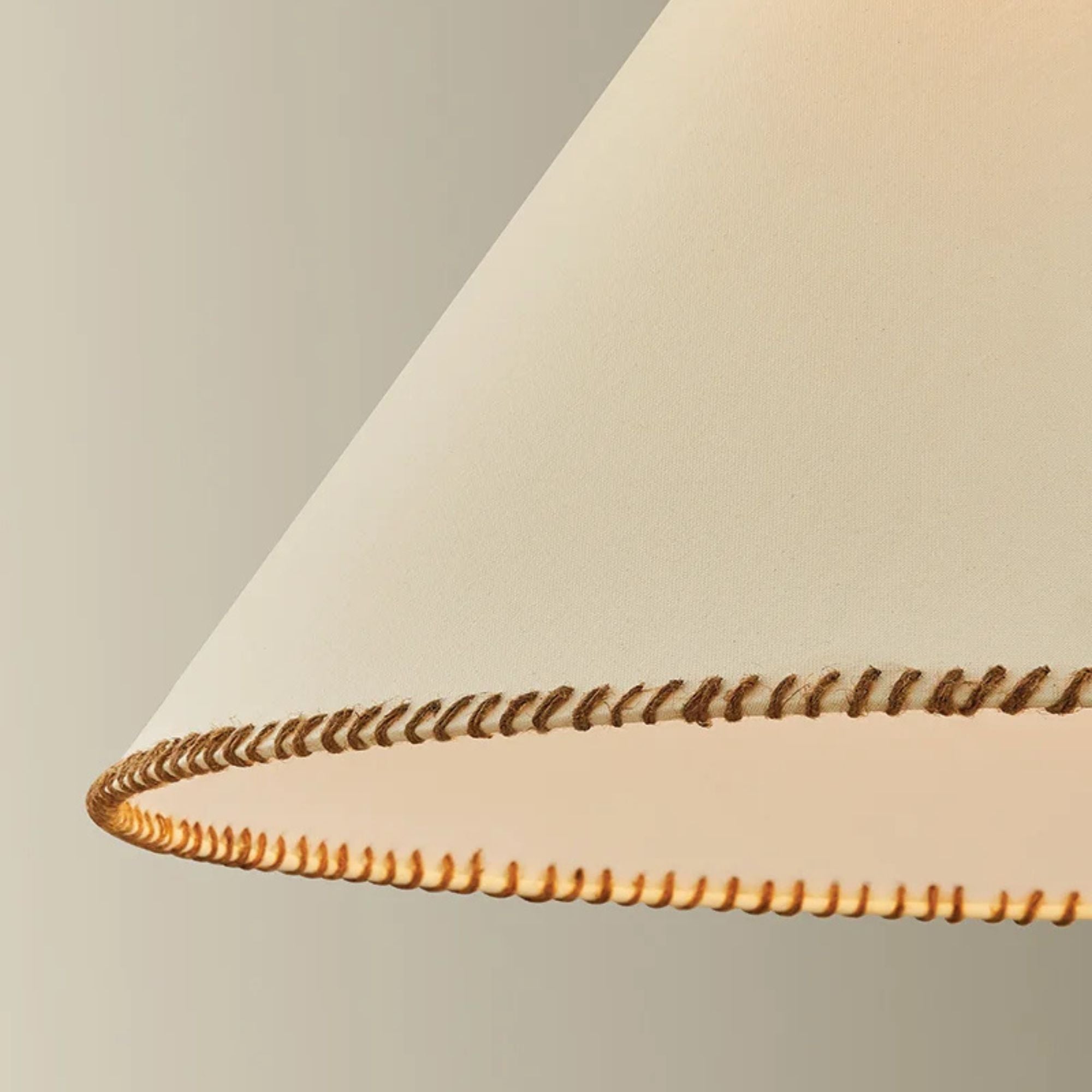 Troy Stoney 24 in. Pendant Light, Patina Brass with Fabric Shade