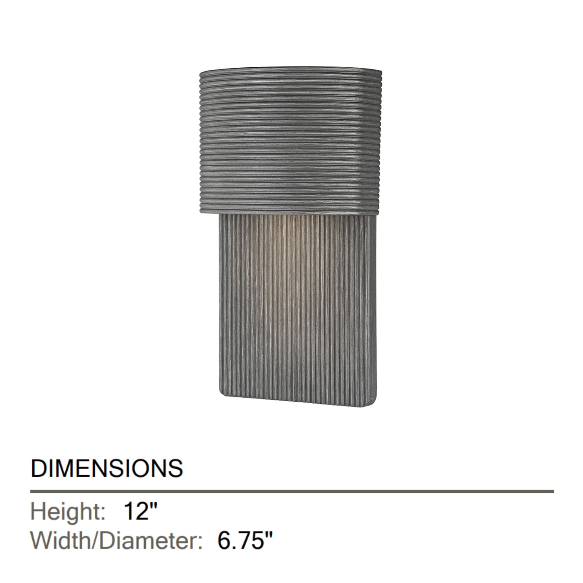 Troy Lighting - Tempe 12" Outdoor Wall Sconce, Graphite Finish | Bees Lighting