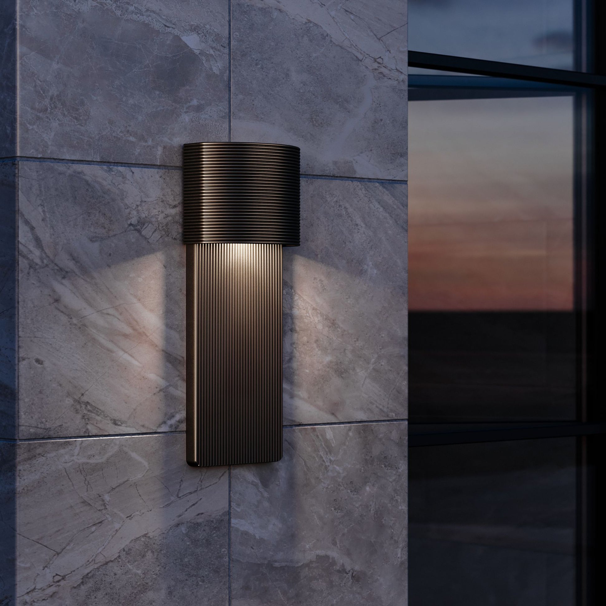 Troy Lighting - Tempe 17" Outdoor Wall Sconce, Soft Black Finish | Bees Lighting