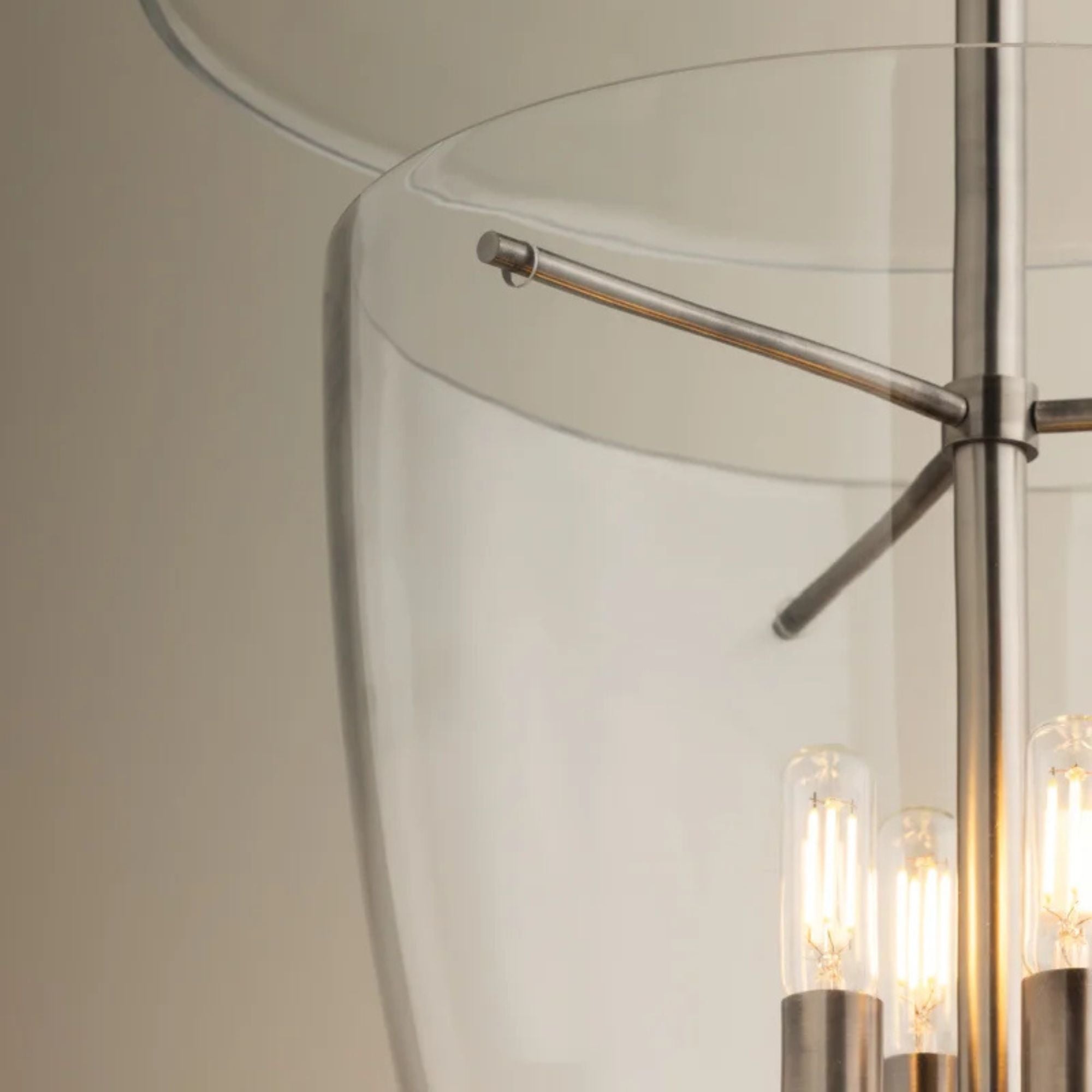 Tully 26" 4-Light Hangining Lantern, Vintage Pewter Finish