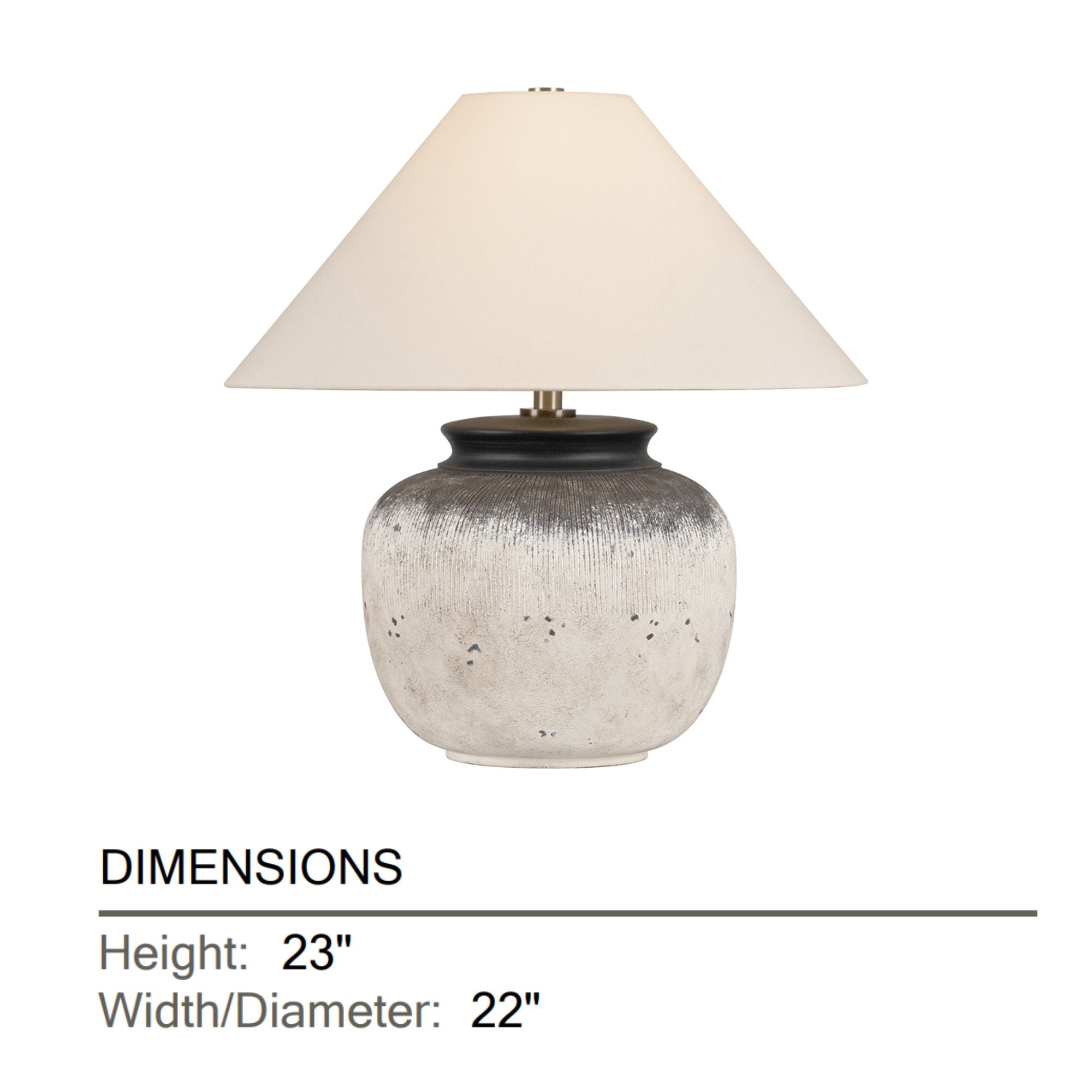 Troy Unearthed Table Lamp, Patina Brass, 23 in. Height