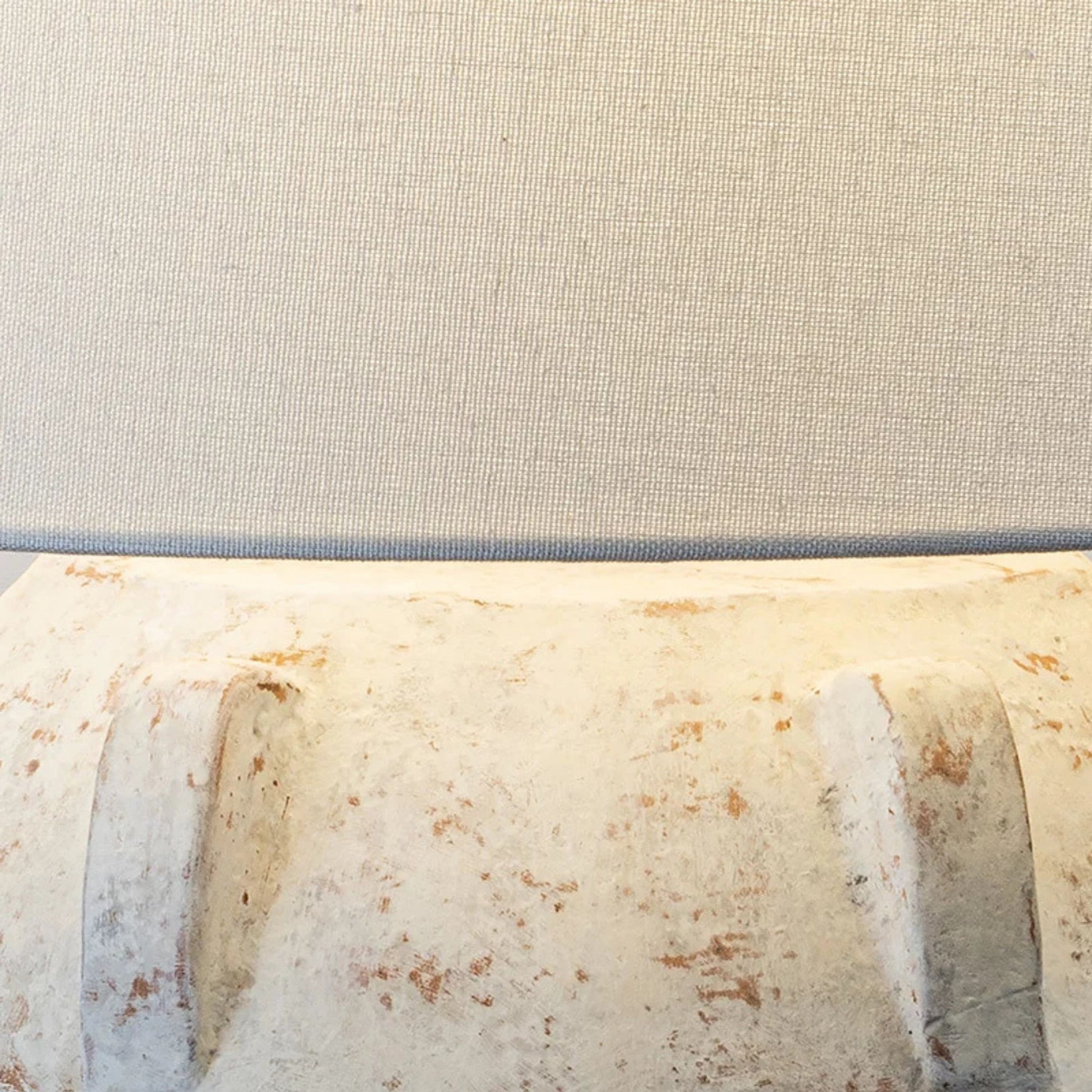 Troy Lighting - Vanda 19" Table Lamp, Patina Brass/Ceramic Whitewash Terracotta Finish | Bees Lighting