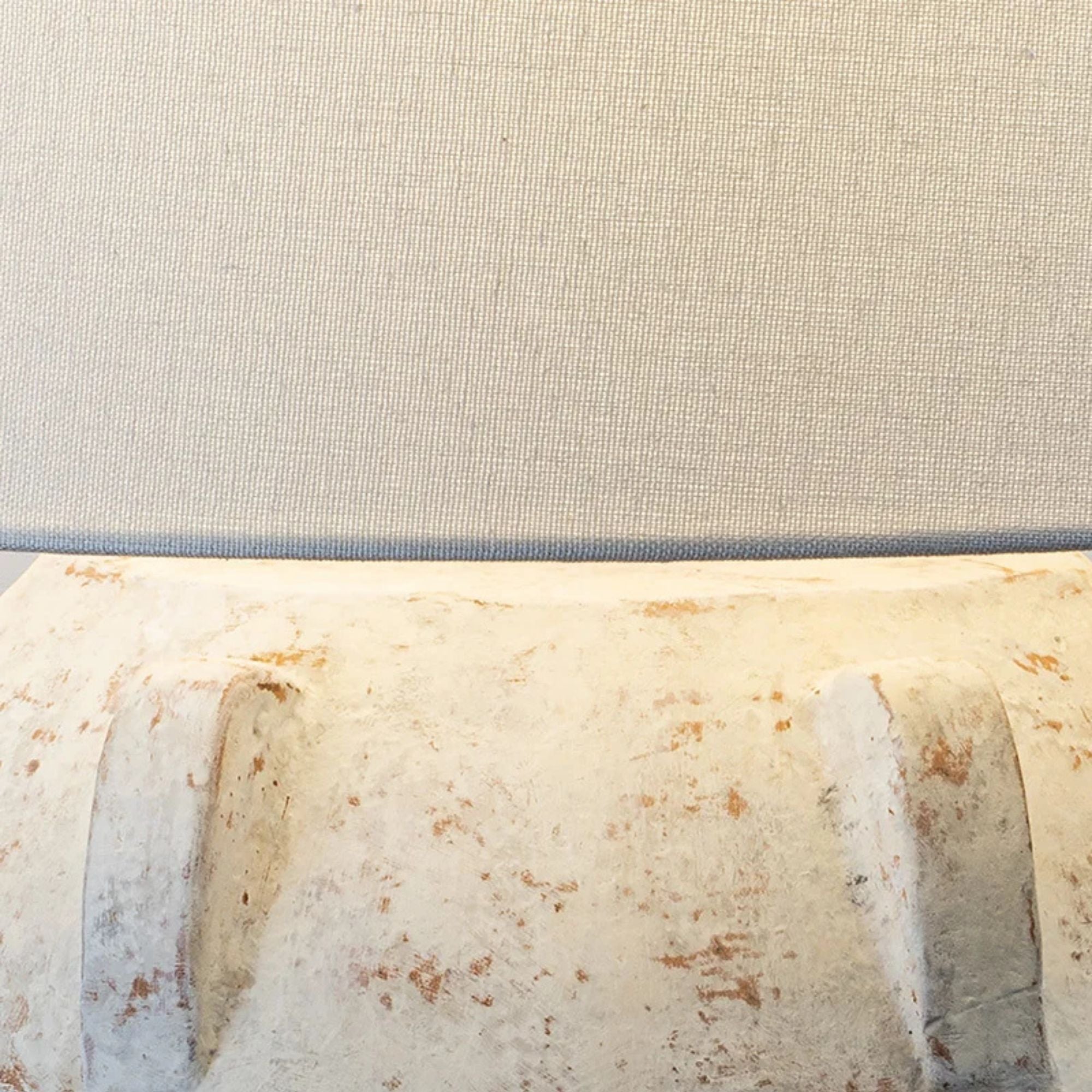 Troy Lighting - Vanda 19" Table Lamp, Patina Brass/Ceramic Whitewash Terracotta Finish | Bees Lighting