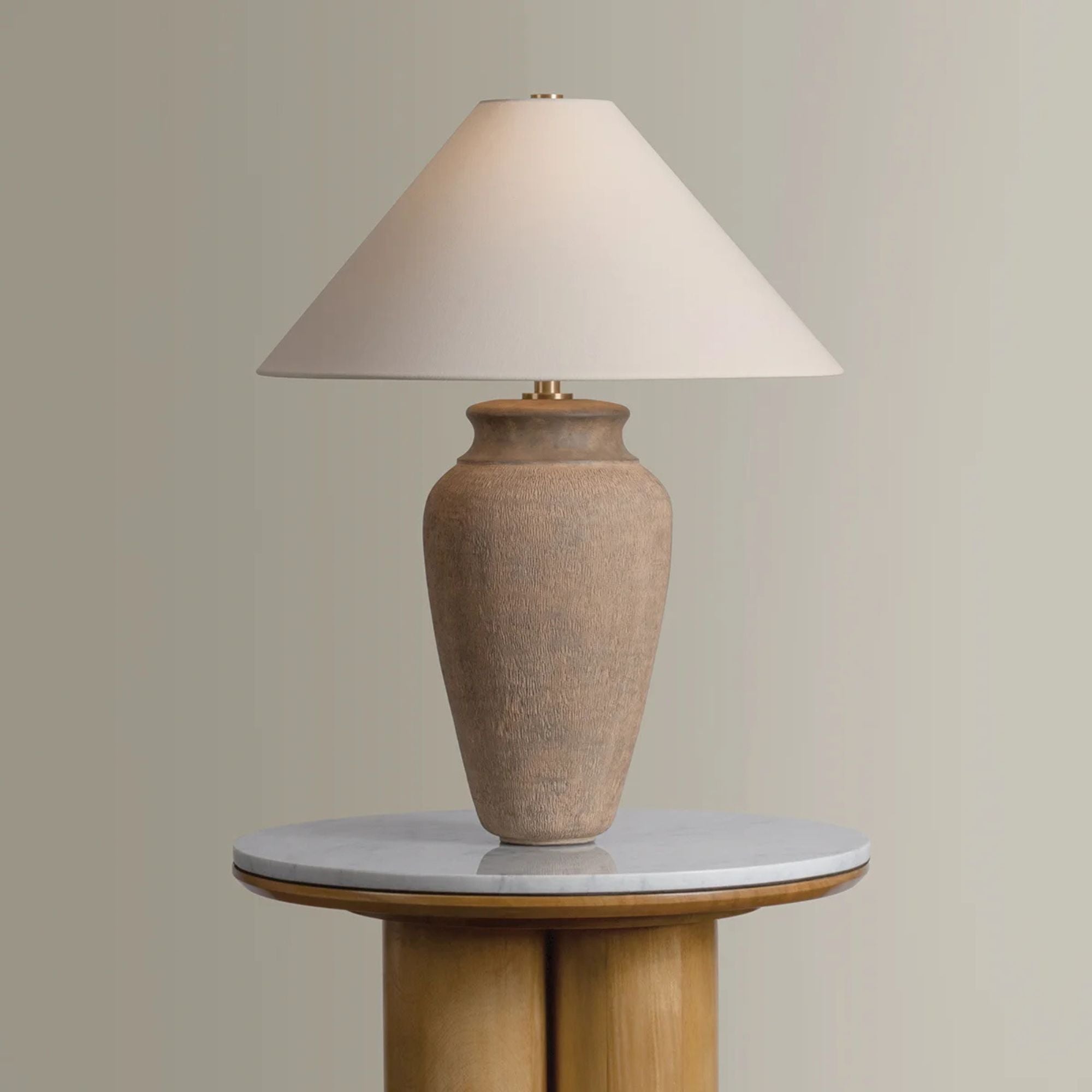 Troy Vessel Table Lamp, Patina Brass, 28.5 in. Height