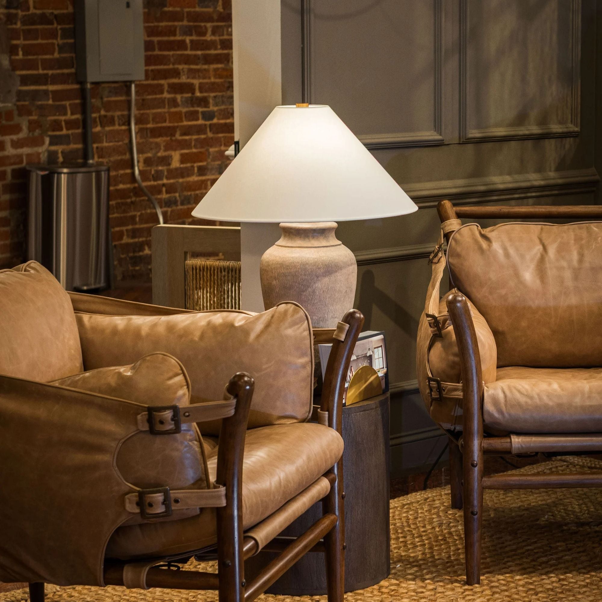 Troy Vessel Table Lamp, Patina Brass, 28.5 in. Height