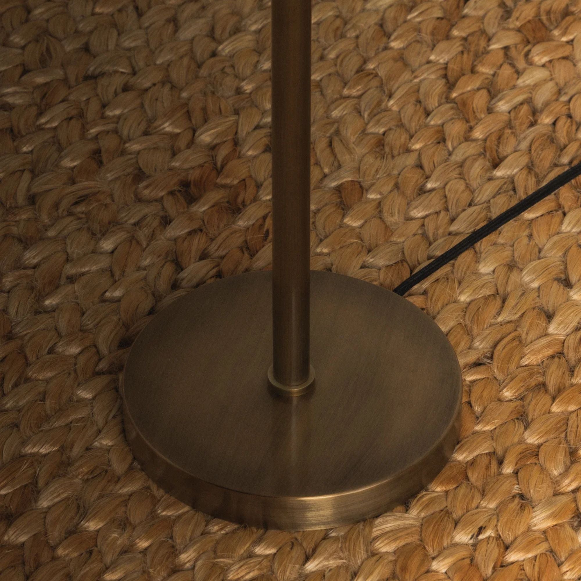 Troy Wharf Floor Lamp, Patina Brass