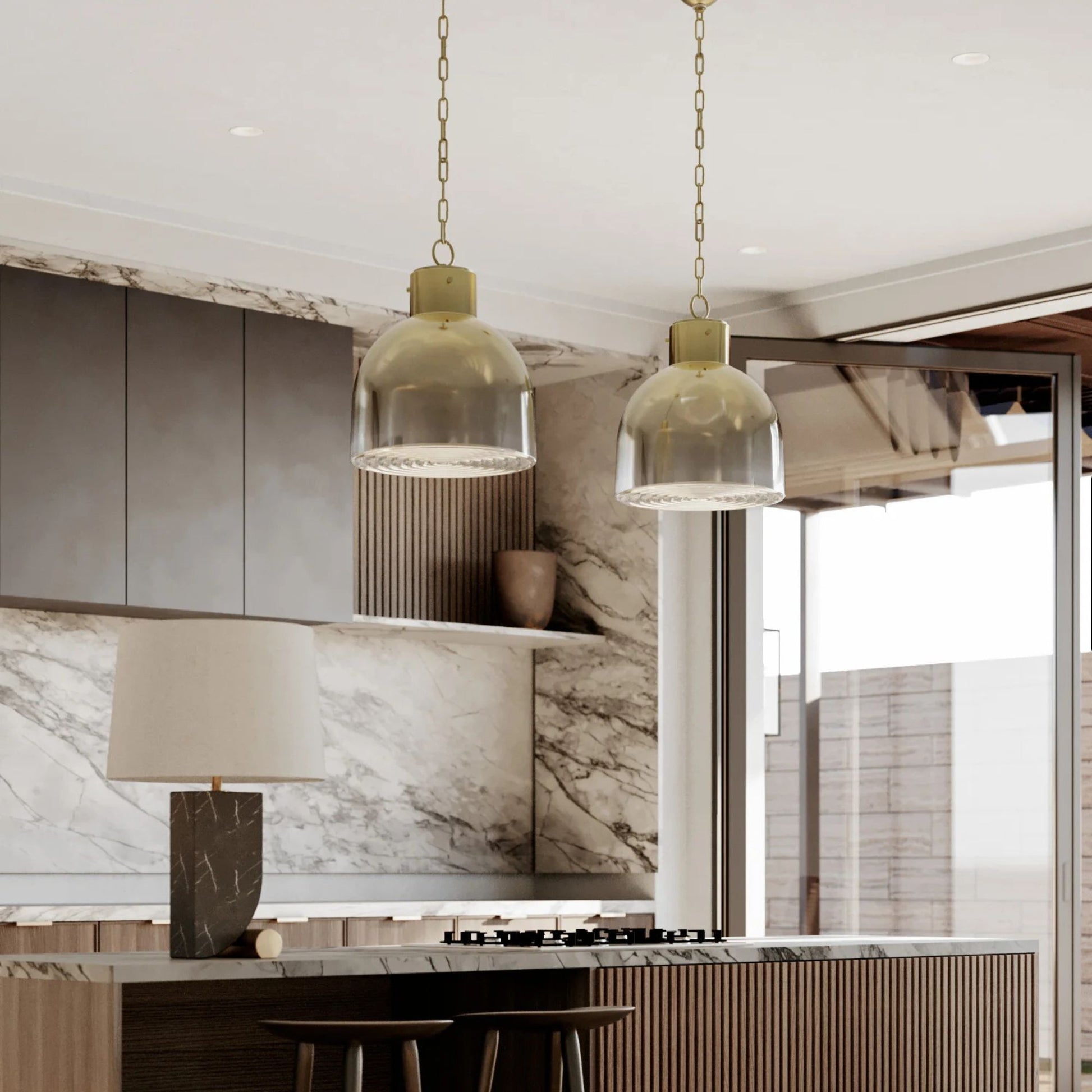 Troy Lighting - Yellowstone 24" Table Lamp, Patina Brass/Black Finish | Bees Lighting