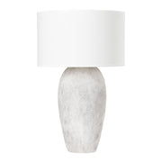 Troy Lighting - Zeke 30" Table Lamp, Ceramic Weathered Grey Finish | Bees Lighting
