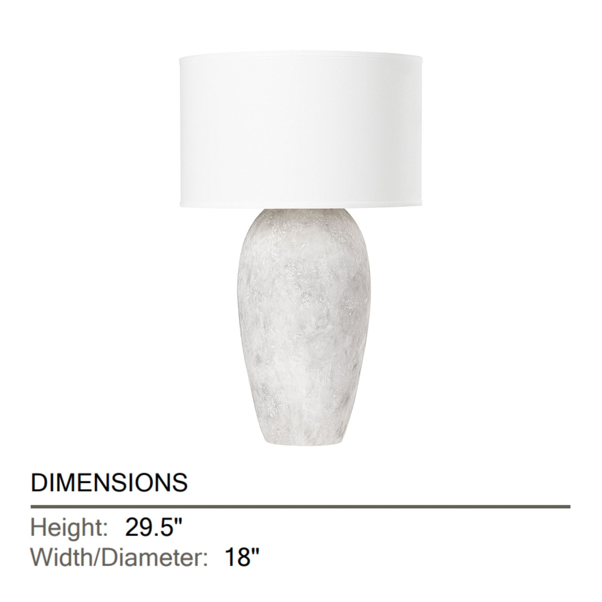 Troy Lighting - Zeke 30" Table Lamp, Ceramic Weathered Grey Finish | Bees Lighting