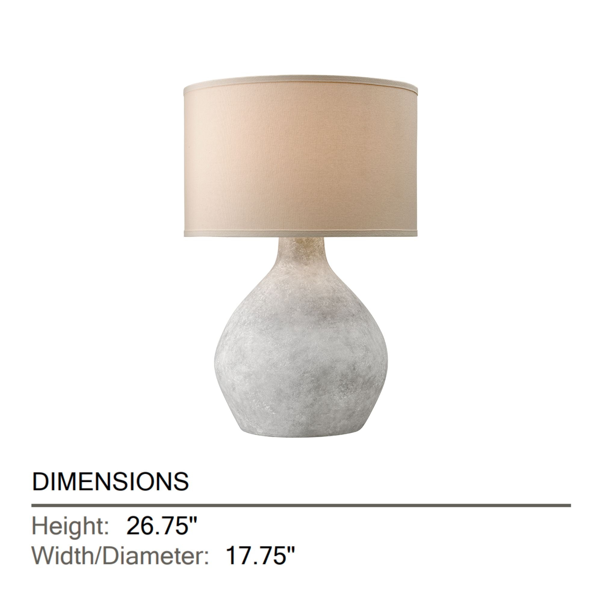 Troy Lighting - Zen 27" Table Lamp, Alabastrino Finish | Bees Lighting