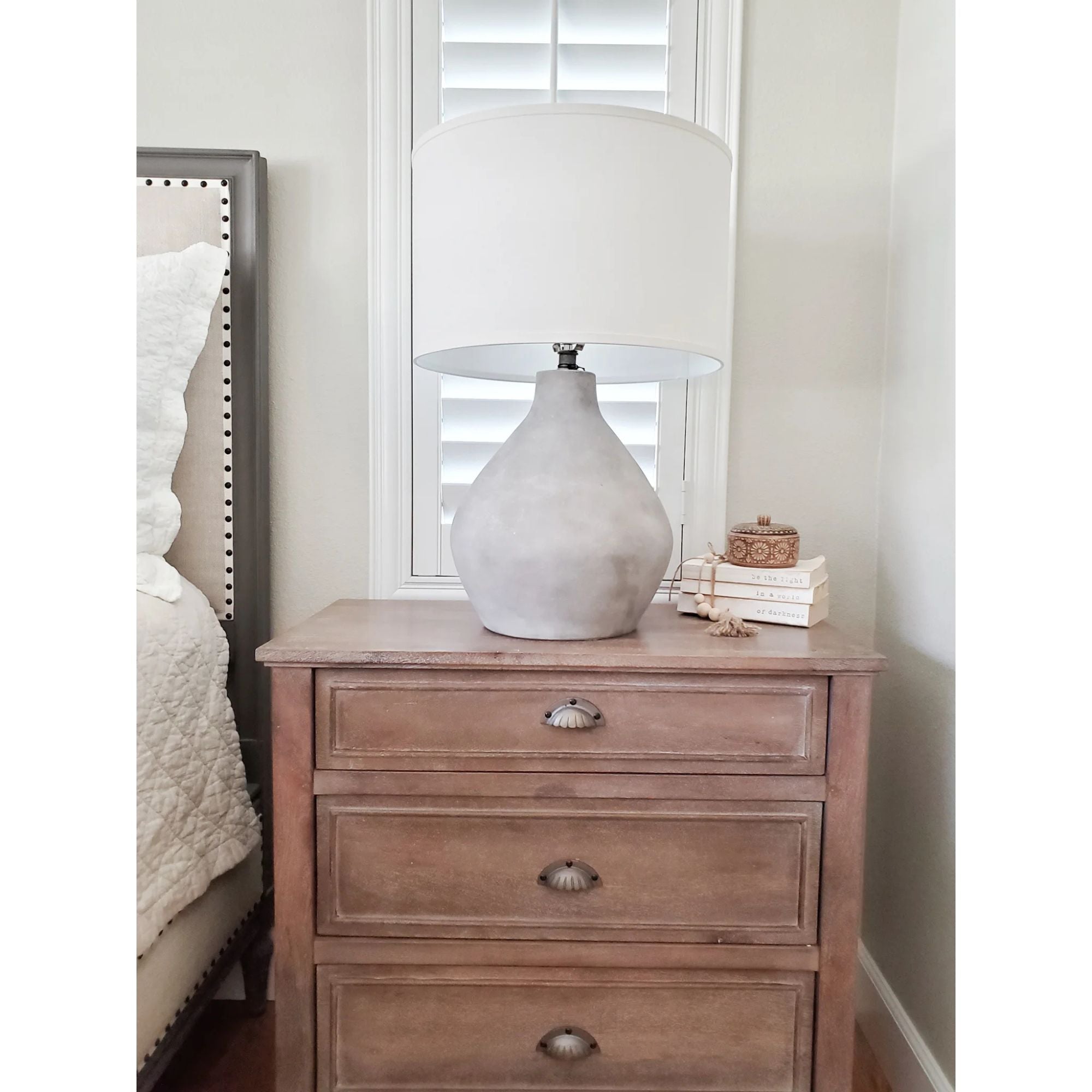 Troy Lighting - Zen 27" Table Lamp, Alabastrino Finish | Bees Lighting