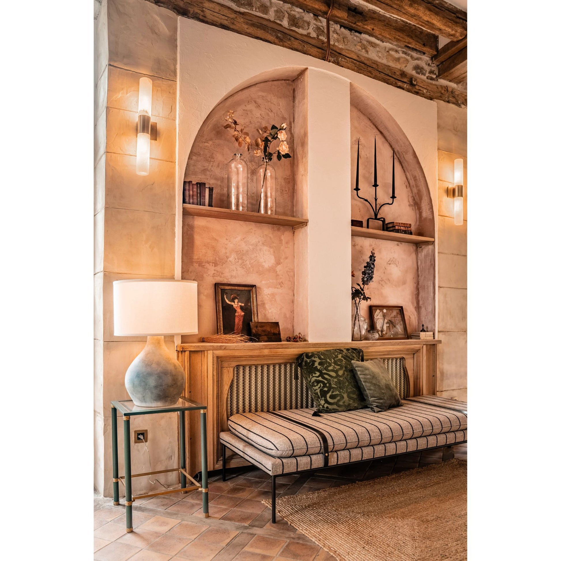 Troy Lighting - Zen 27" Table Lamp, Alabastrino Finish | Bees Lighting