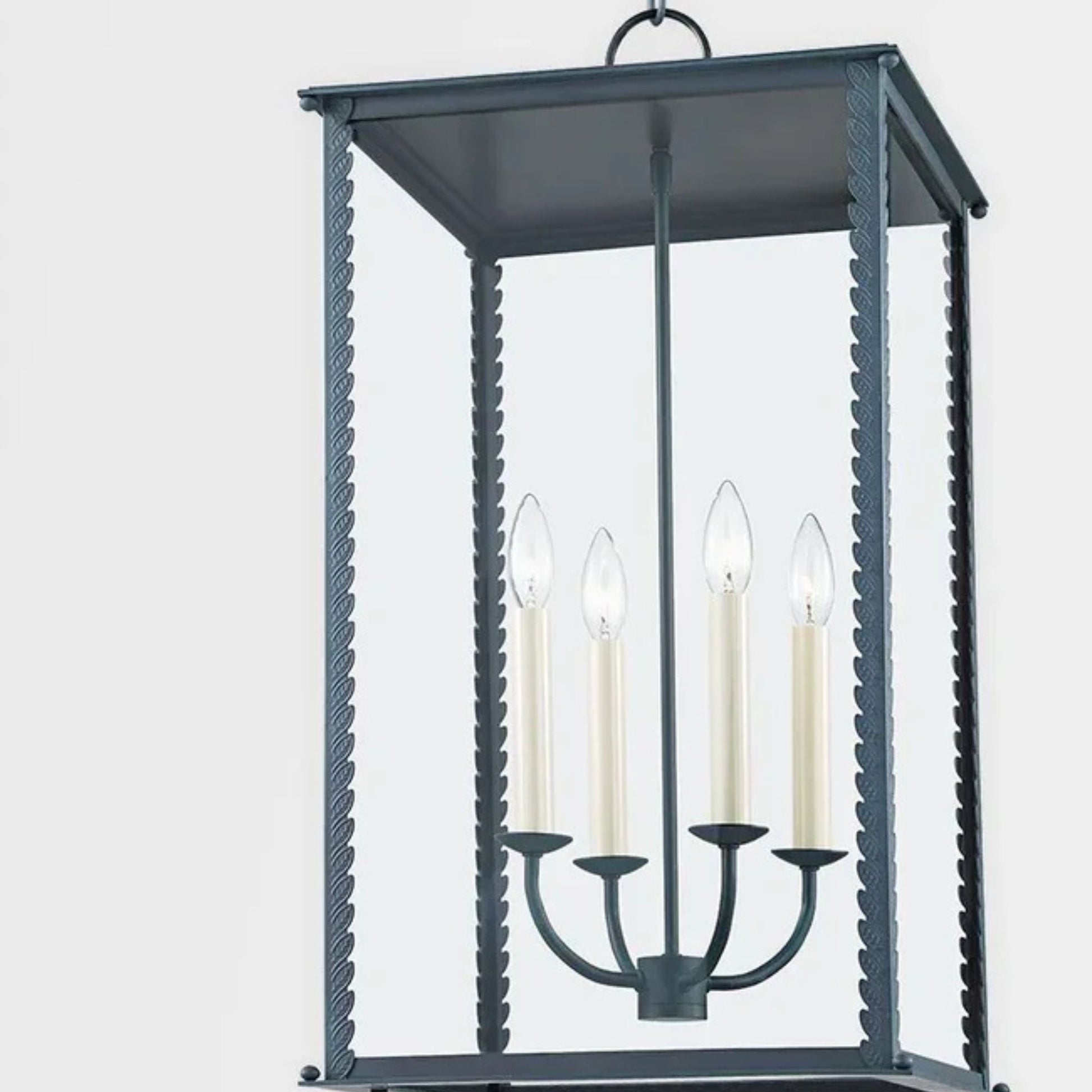 Troy Lighting - Zuma 27" 4-Light Outdoor Lantern, Verdigris Finish | Bees Lighting