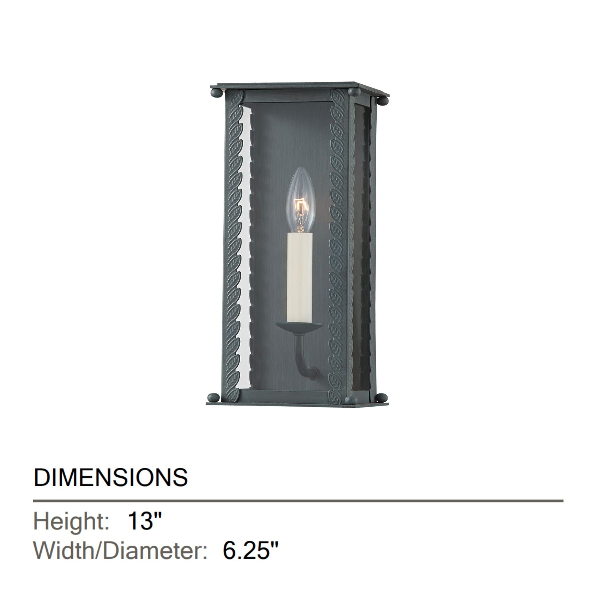 Troy Lighting - Zuma 13" Outdoor Wall Sconce, Verdigris Finish | Bees Lighting