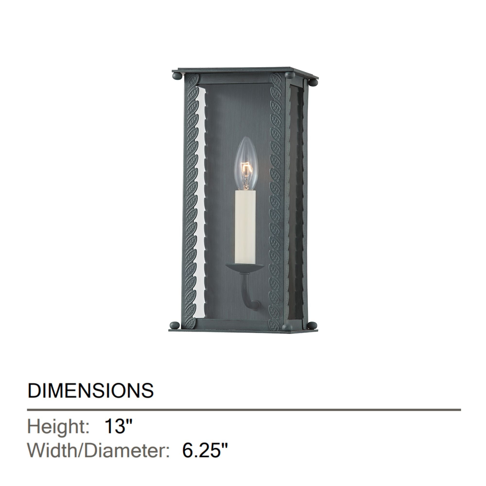 Troy Lighting - Zuma 13" Outdoor Wall Sconce, Verdigris Finish | Bees Lighting