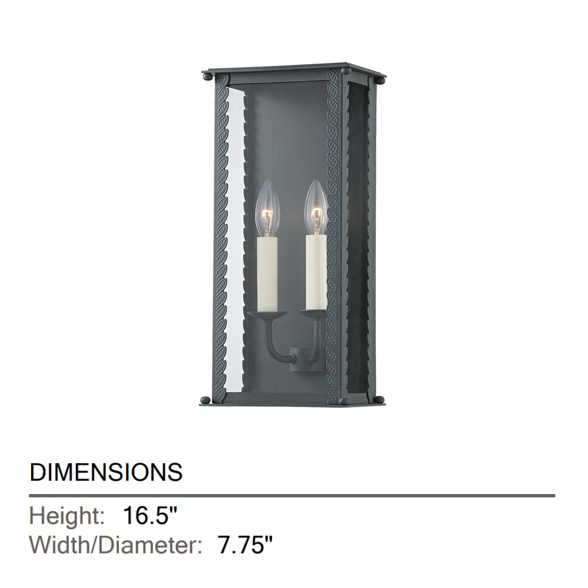 Troy Lighting - Zuma 17" 2-Light Outdoor Wall Sconce, Verdigris Finish | Bees Lighting