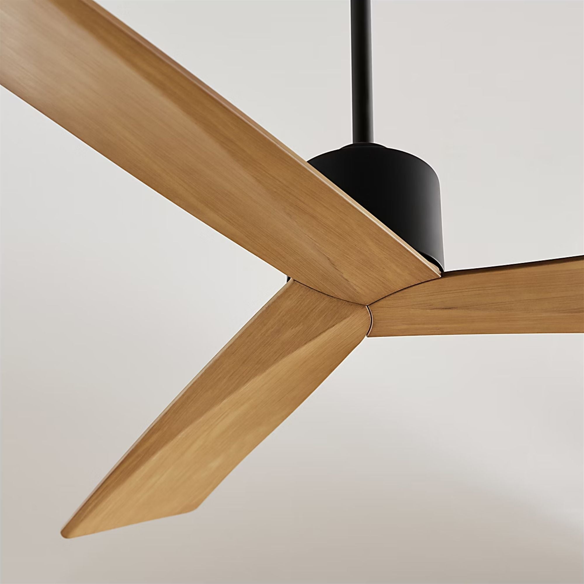 Adler 52" Midnight Black & Natural Honey Ceiling Fan with Remote