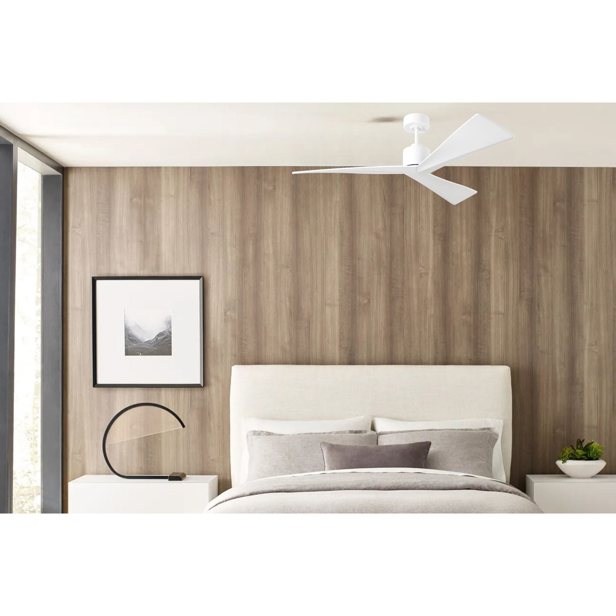 Adler 52" Matte White Ceiling Fan with Remote