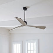 Visual Comfort Fan - Adler 60" Aged Pewter & Oak Ceiling Fan with Remote | Bees Lighting