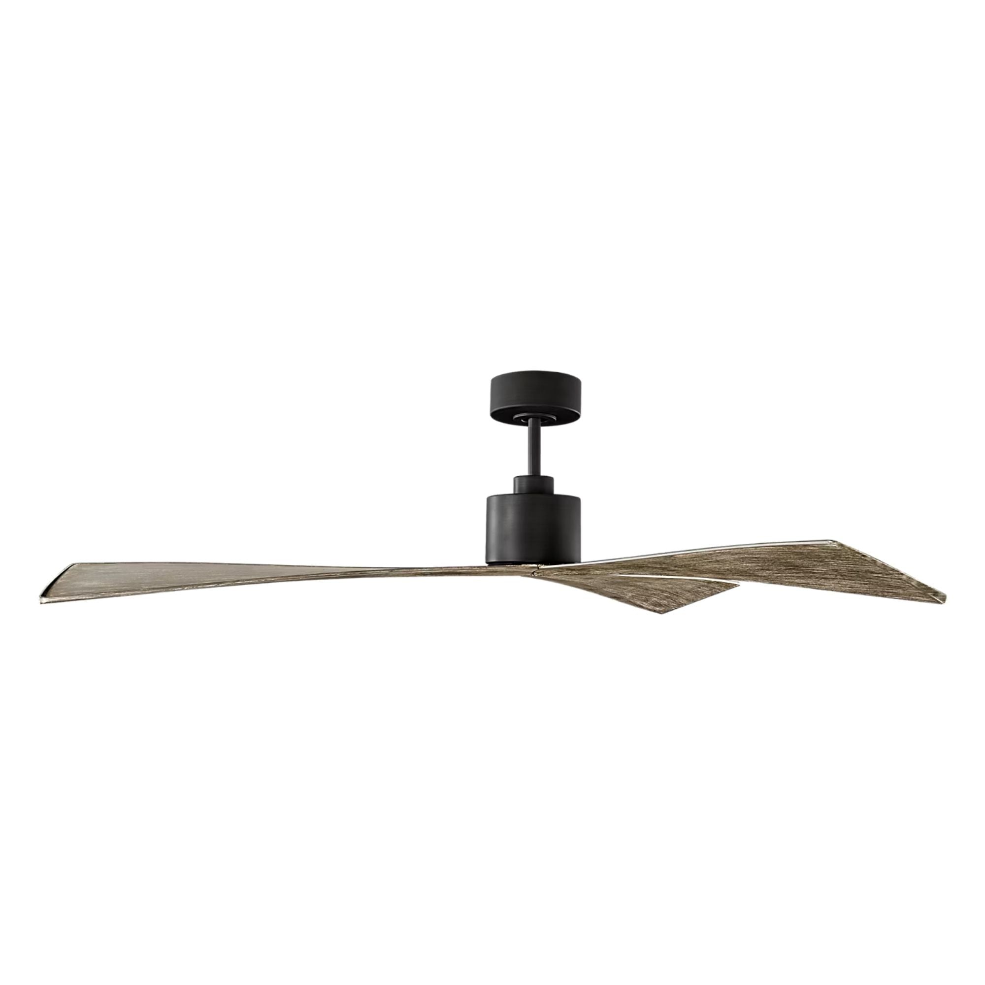 Adler 60" Aged Pewter & Oak Ceiling Fan with Remote
