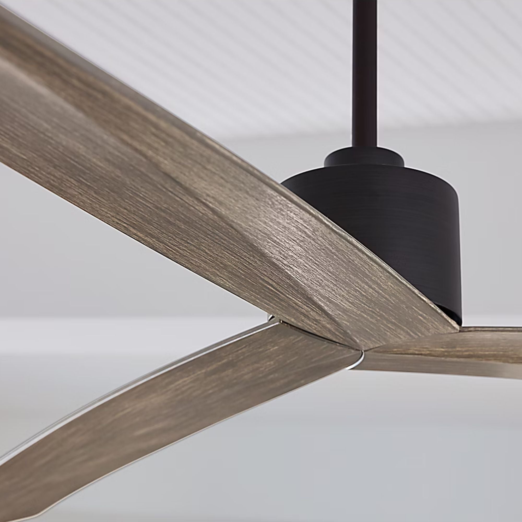 Adler 60" Aged Pewter & Oak Ceiling Fan with Remote