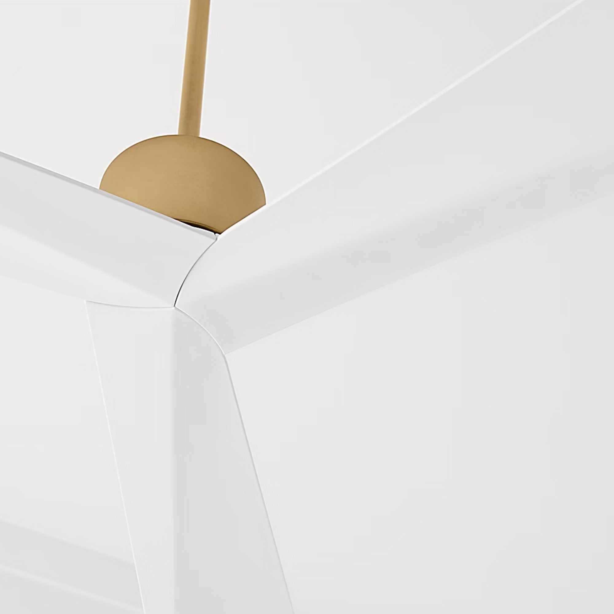 Adler 60" Burnished Brass & Matte White Ceiling Fan with Remote