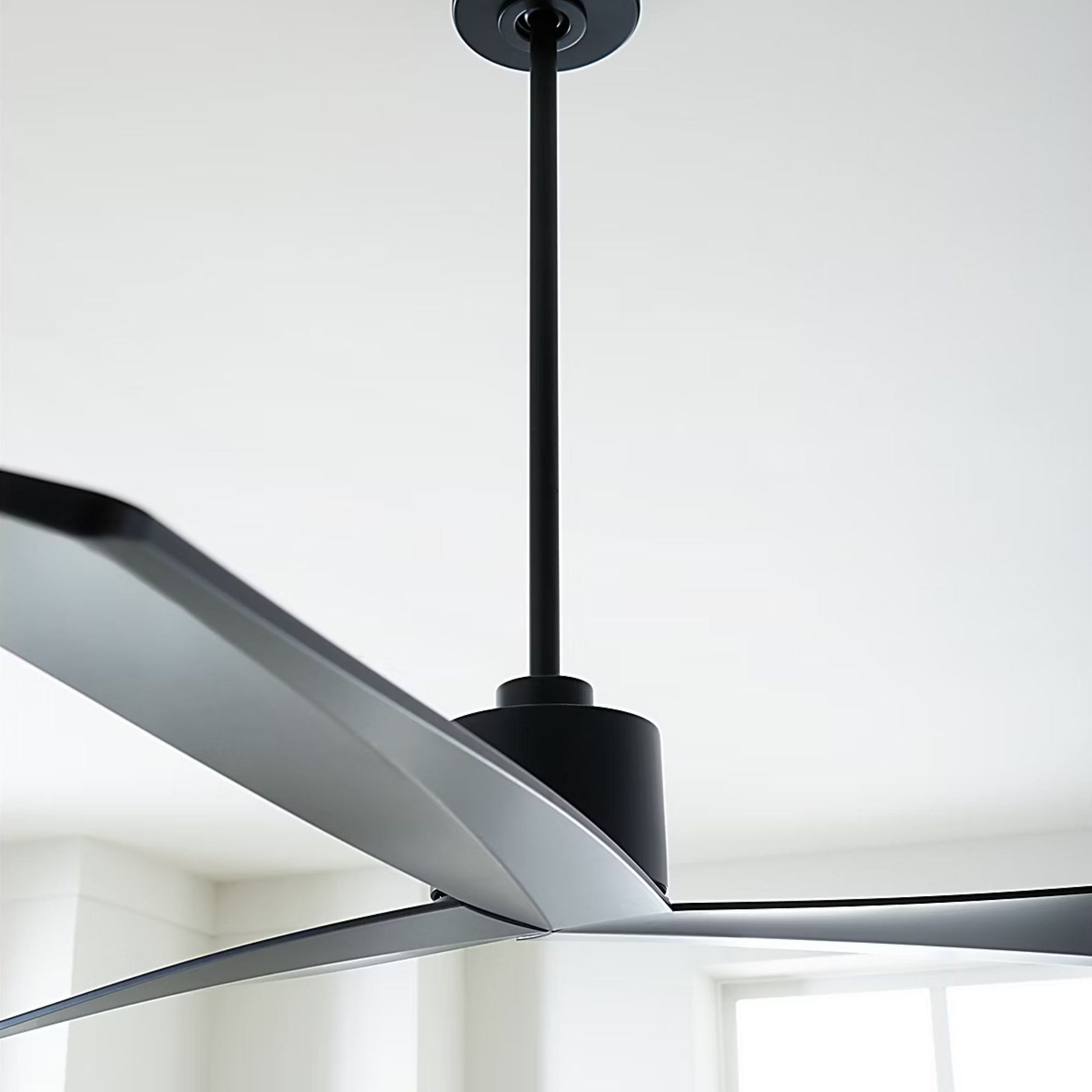 Adler 60" Matte Black Ceiling Fan with Remote