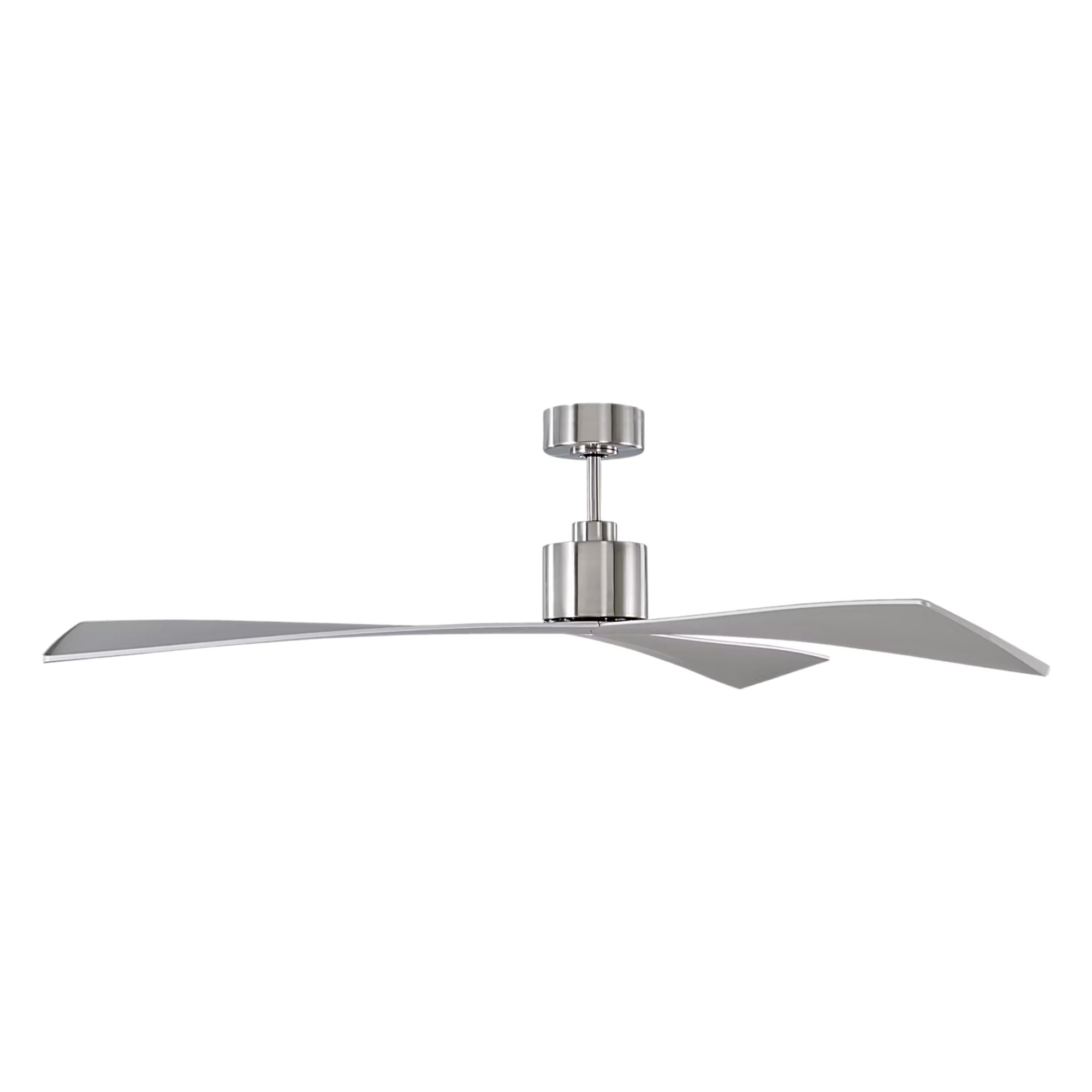 Adler 60" Brushed Steel Ceiling Fan with Remote