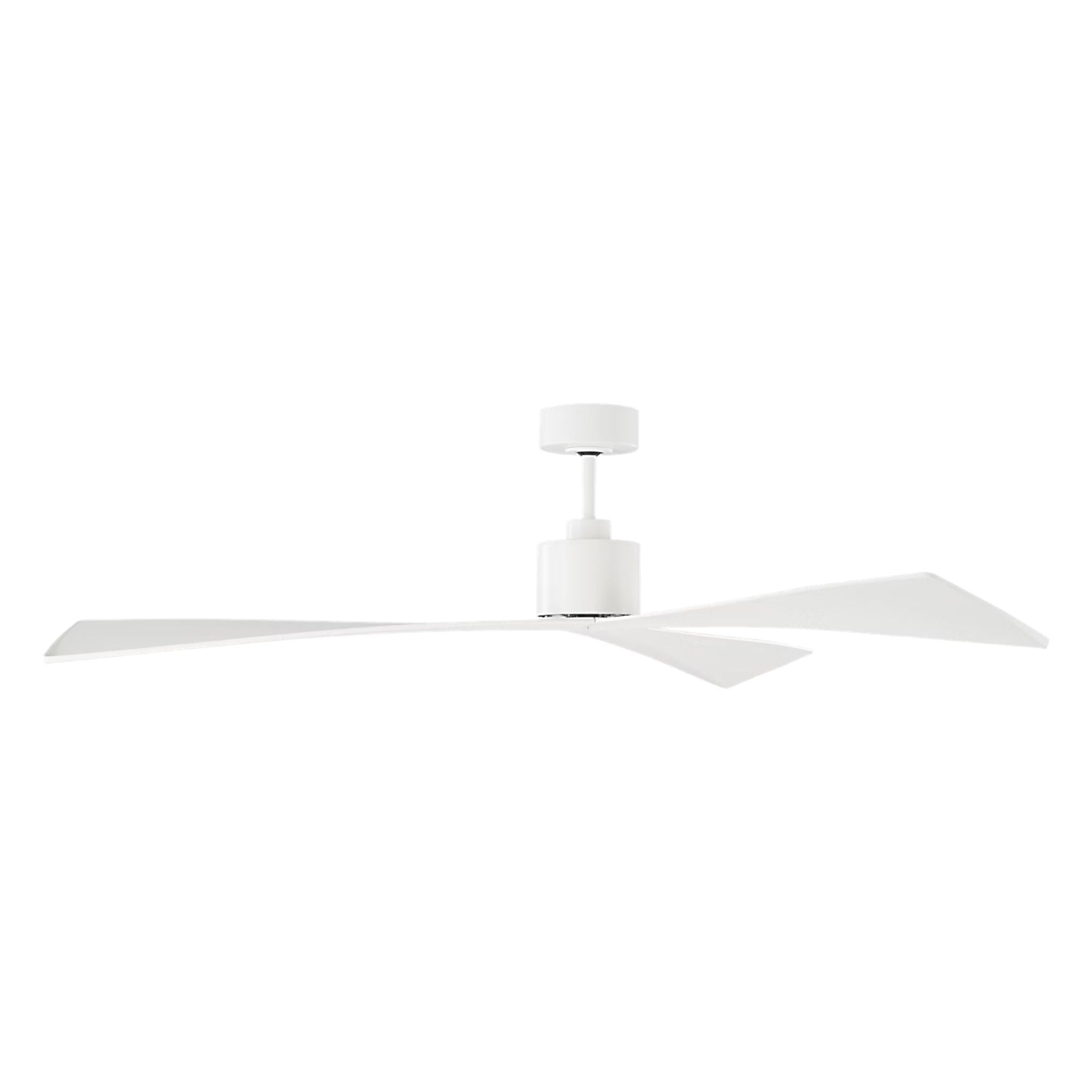 Adler 60" Matte White Ceiling Fan with Remote