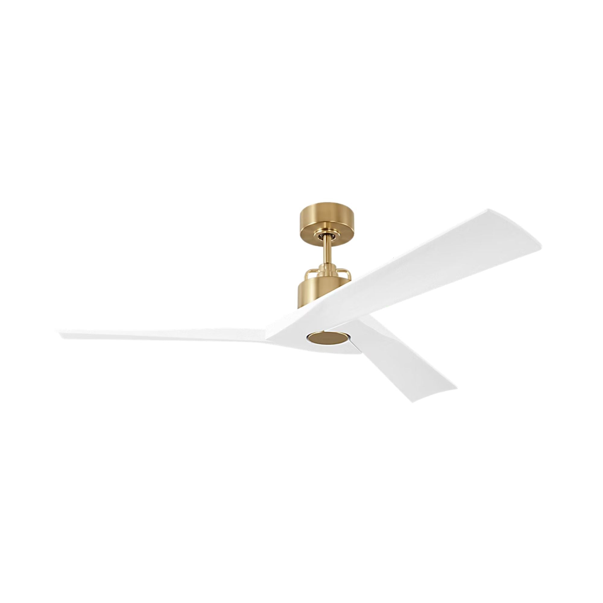 Alma Smart 52" Burnished Brass & White Indoor Ceiling Fan