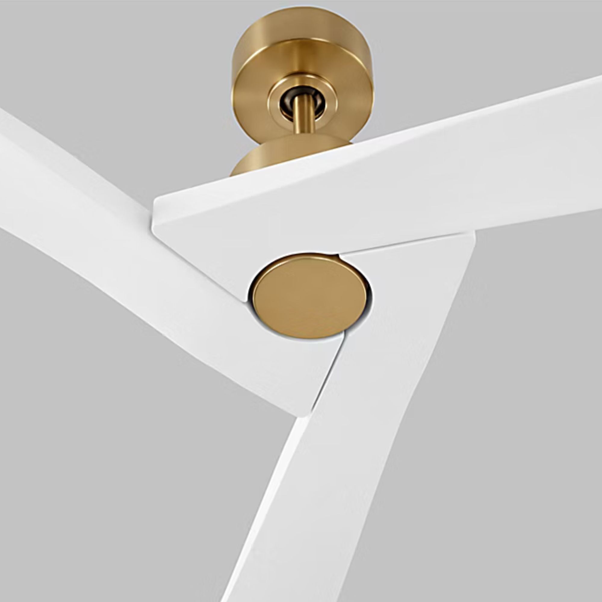 Alma Smart 52" Burnished Brass & White Indoor Ceiling Fan
